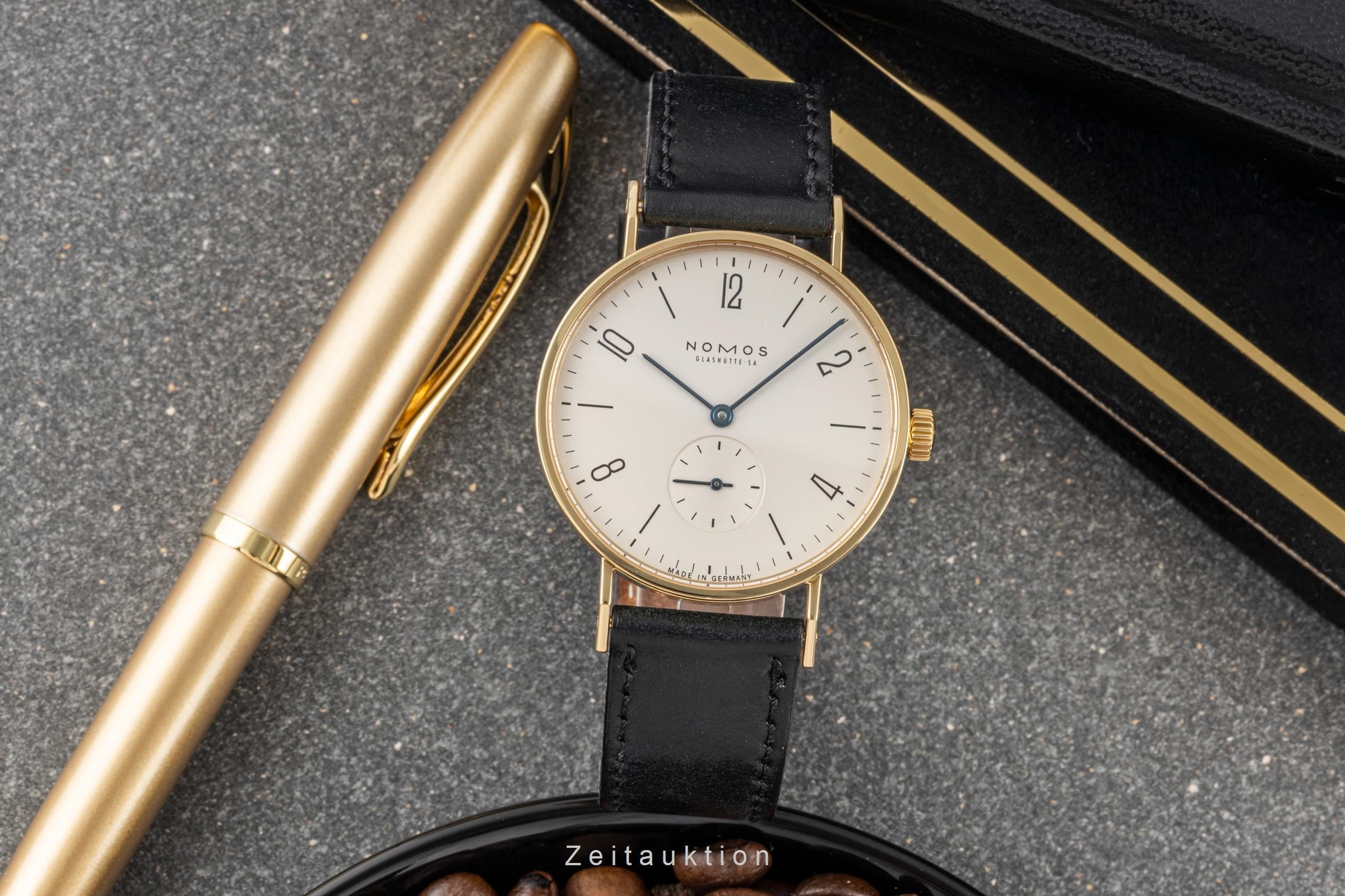 Nomos Tangente 18k Gold Handaufzug Herrenuhr Tangente (125 Wempe Anniversary)  [2305507]