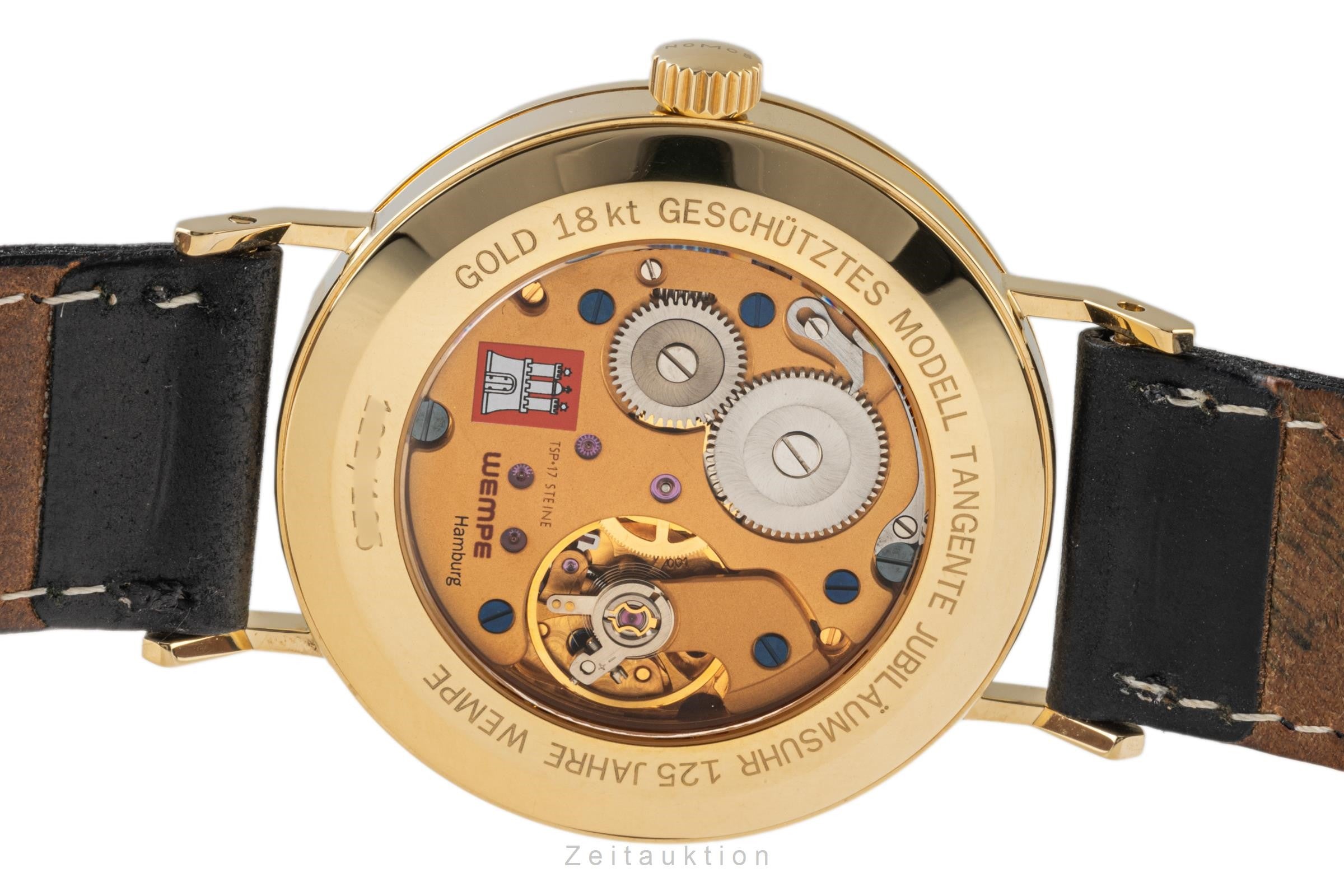 Nomos Tangente 18k Gold Handaufzug Herrenuhr Tangente (125 Wempe Anniversary)  [2305507]