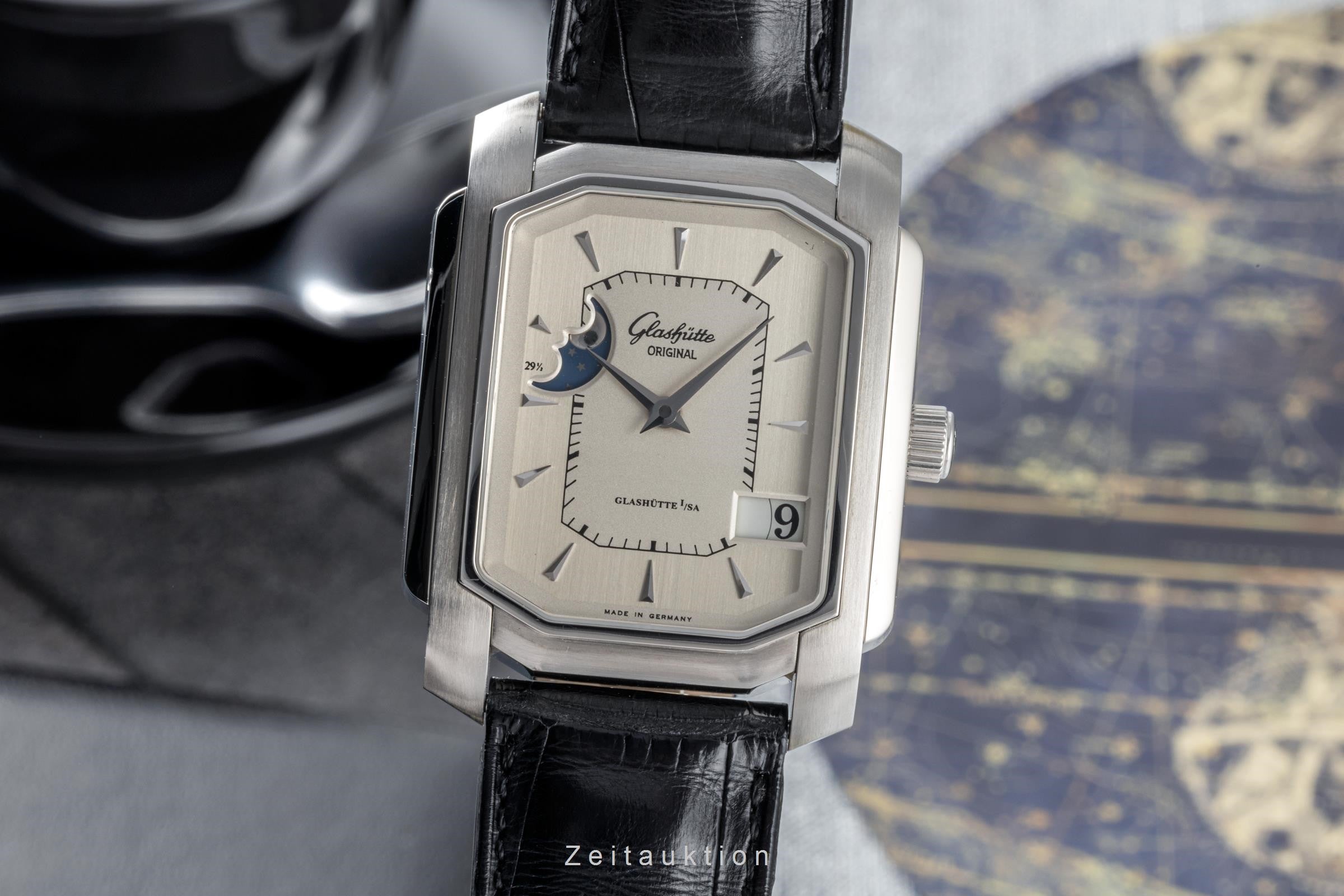 Glashütte Senator steel automatic men's watch 39-43-04-04-04  [2305513]