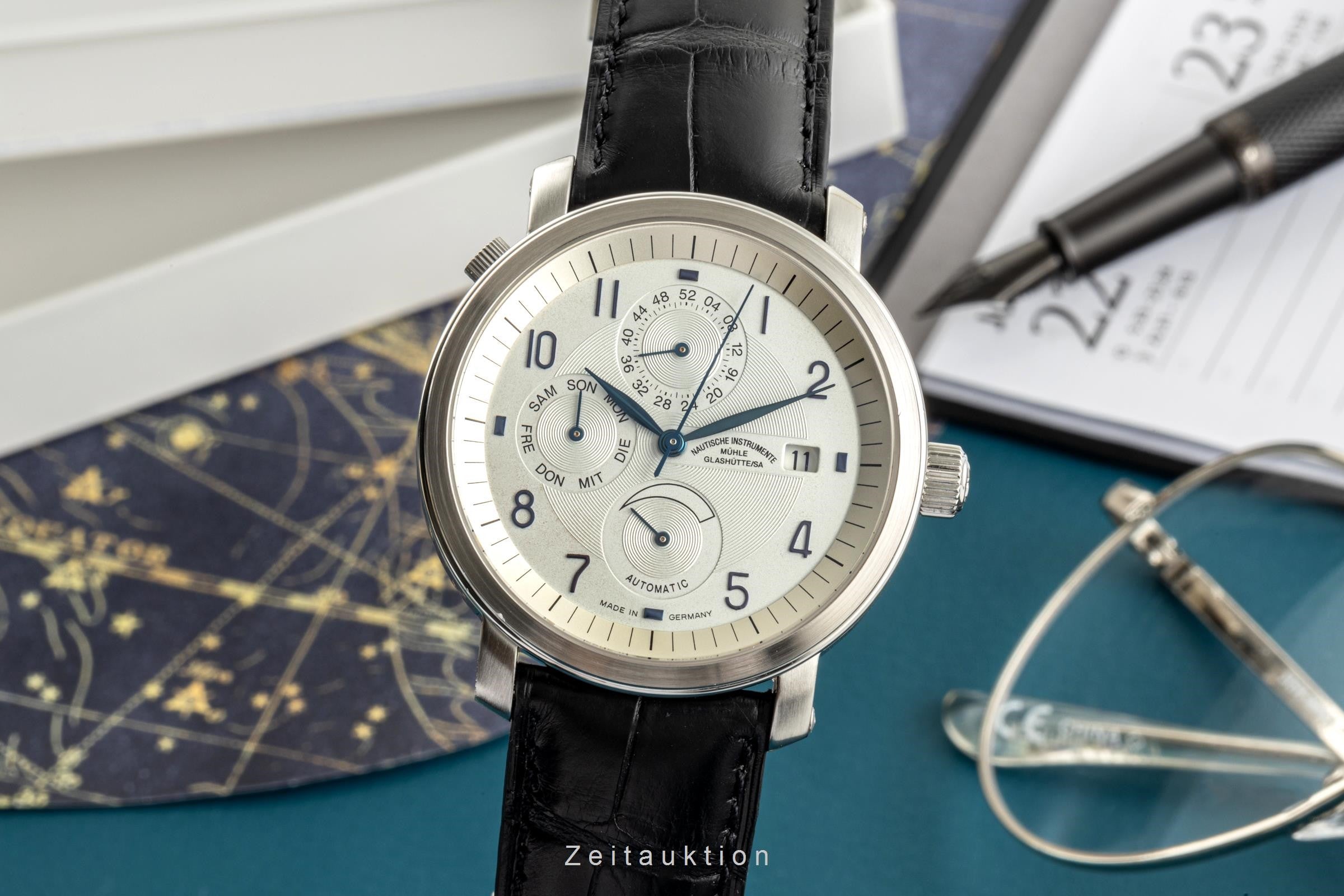 Mühle Business Timer acier automatique montre pour hommes M1-30-65-LB  [2305514]