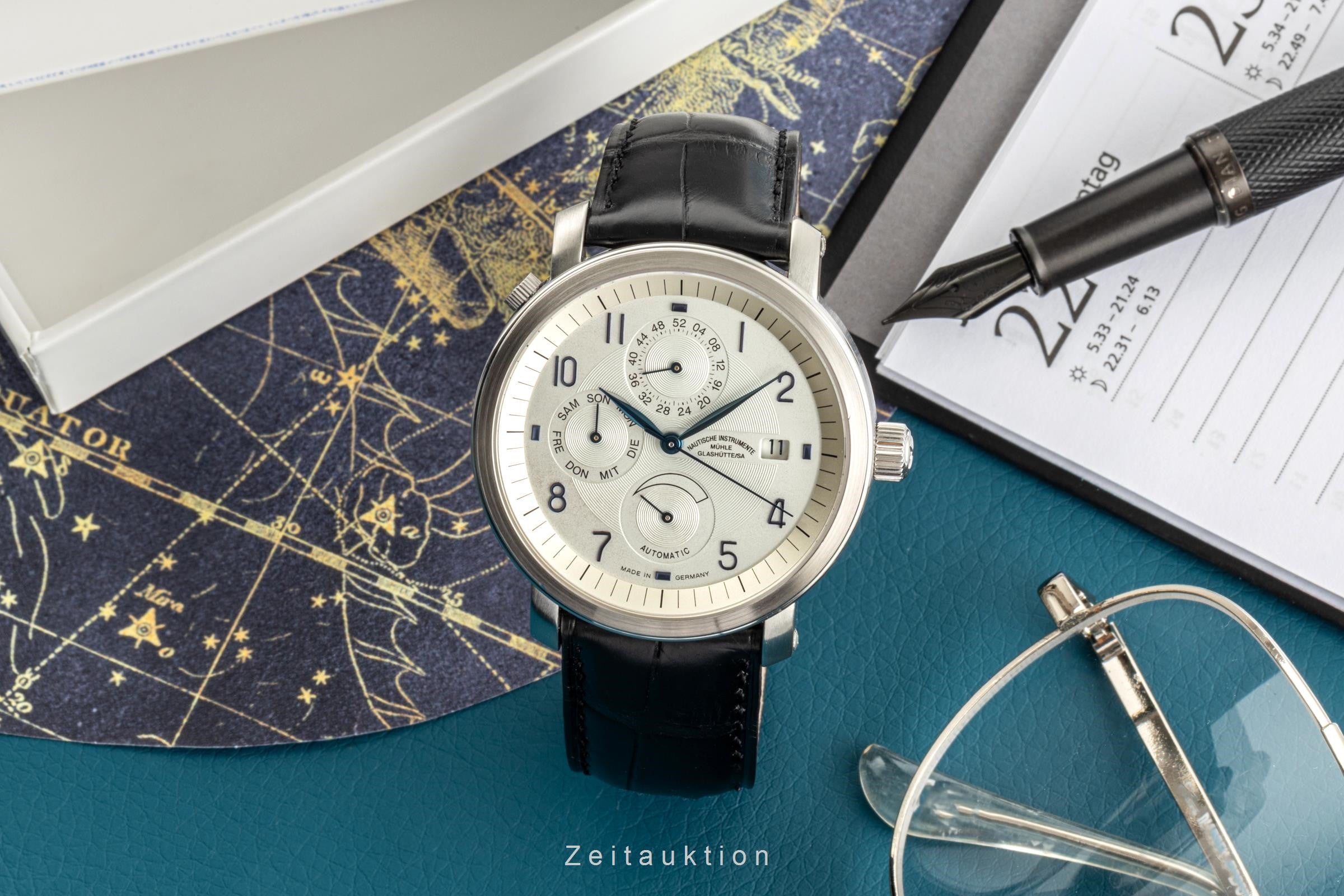 Mühle Business Timer acier automatique montre pour hommes M1-30-65-LB  [2305514]