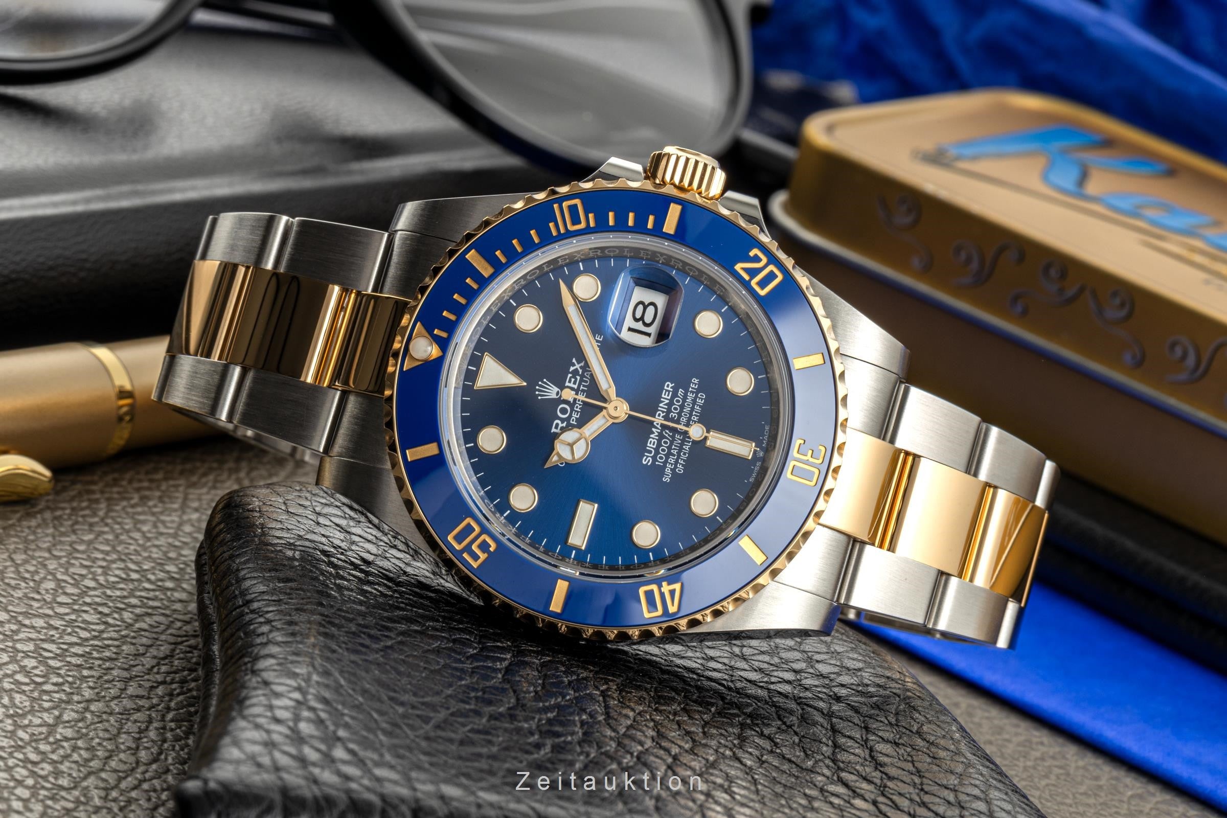 Submariner Stahl Gold Rolex Submariner 16613 Stahl Gold Blau Rolex