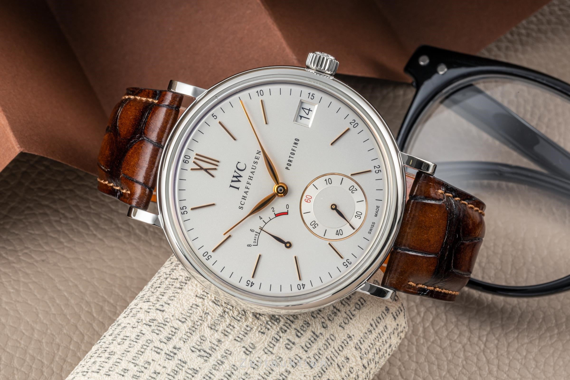 IWC Portofino acciaio carica manuale orologio da uomo IW510103 LP: 11200EUR  [2305580]