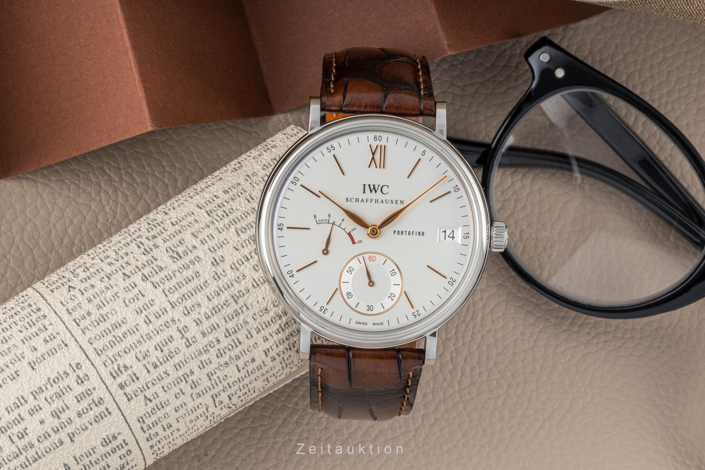 IWC Portofino acciaio carica manuale orologio da uomo IW510103 LP: 11200EUR  [2305580]