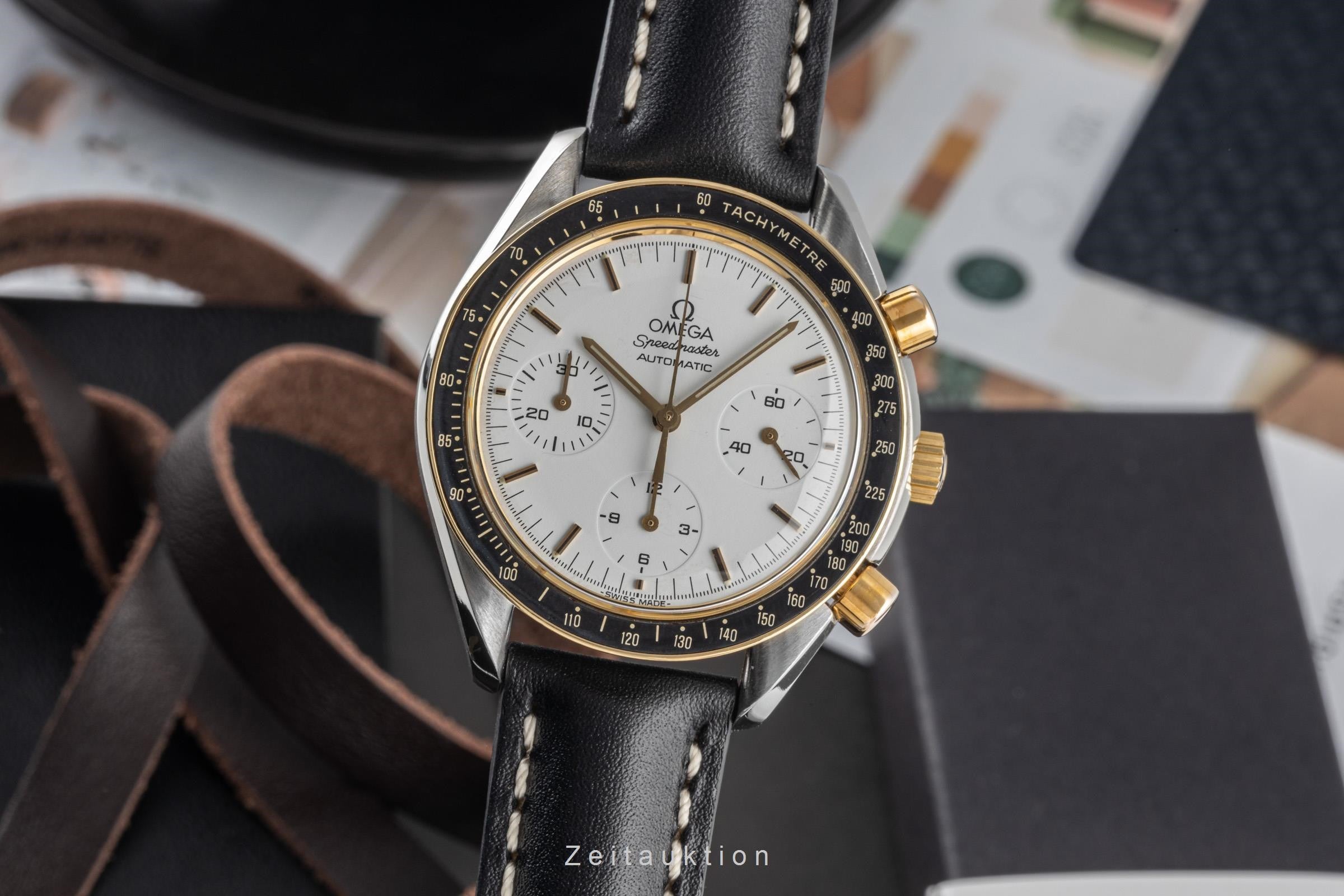 Omega Speedmaster chronograph steel / gold automatic men's watch 175.0032  [2305596]