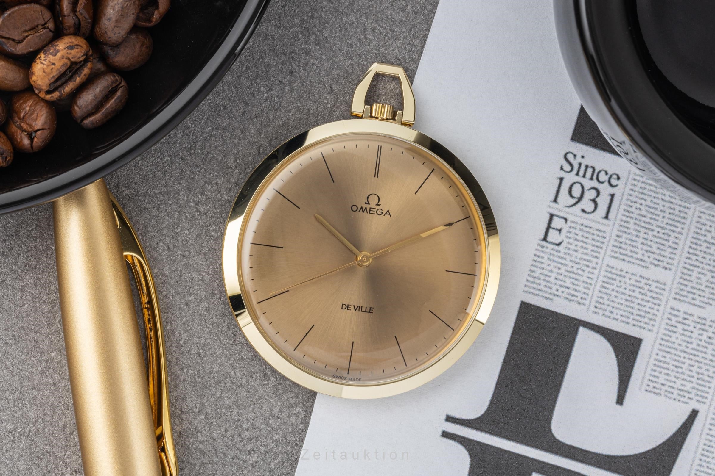 Omega De Ville 14 ct yellow gold manual winding pocket watch 1317714  [2305602]