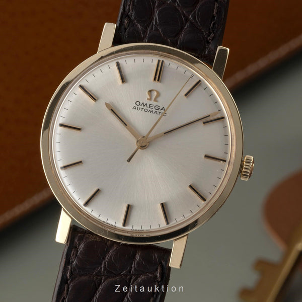 Omega Geneve or jaunen 14 ct automatique montre pour hommes 161.009 Vintage  [2305603]