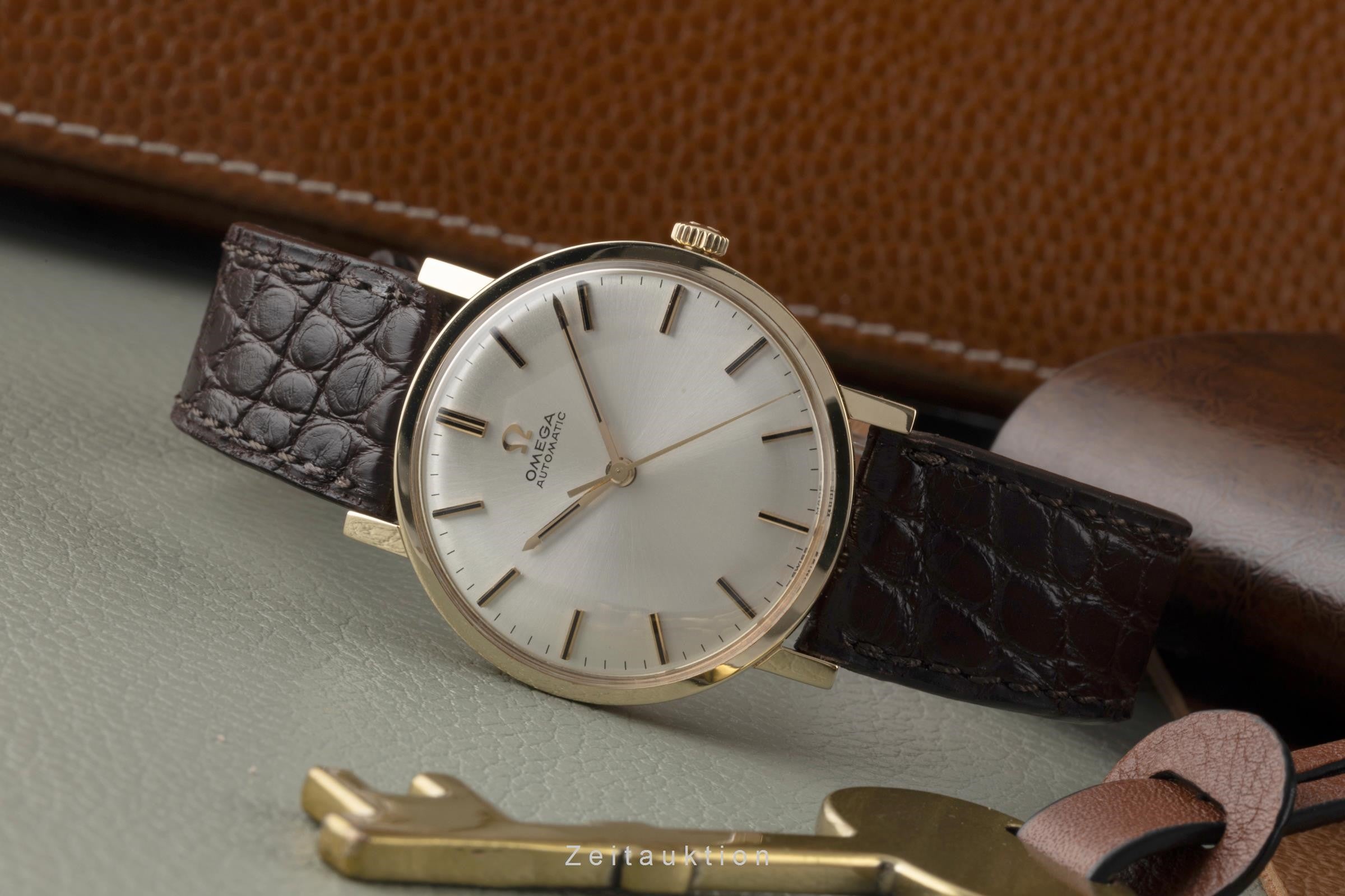 Omega Geneve or jaunen 14 ct automatique montre pour hommes 161.009 Vintage  [2305603]