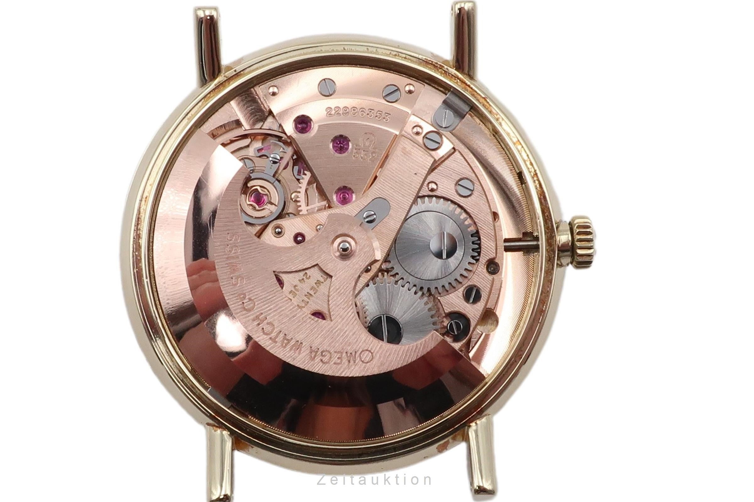 Omega Geneve or jaunen 14 ct automatique montre pour hommes 161.009 Vintage  [2305603]