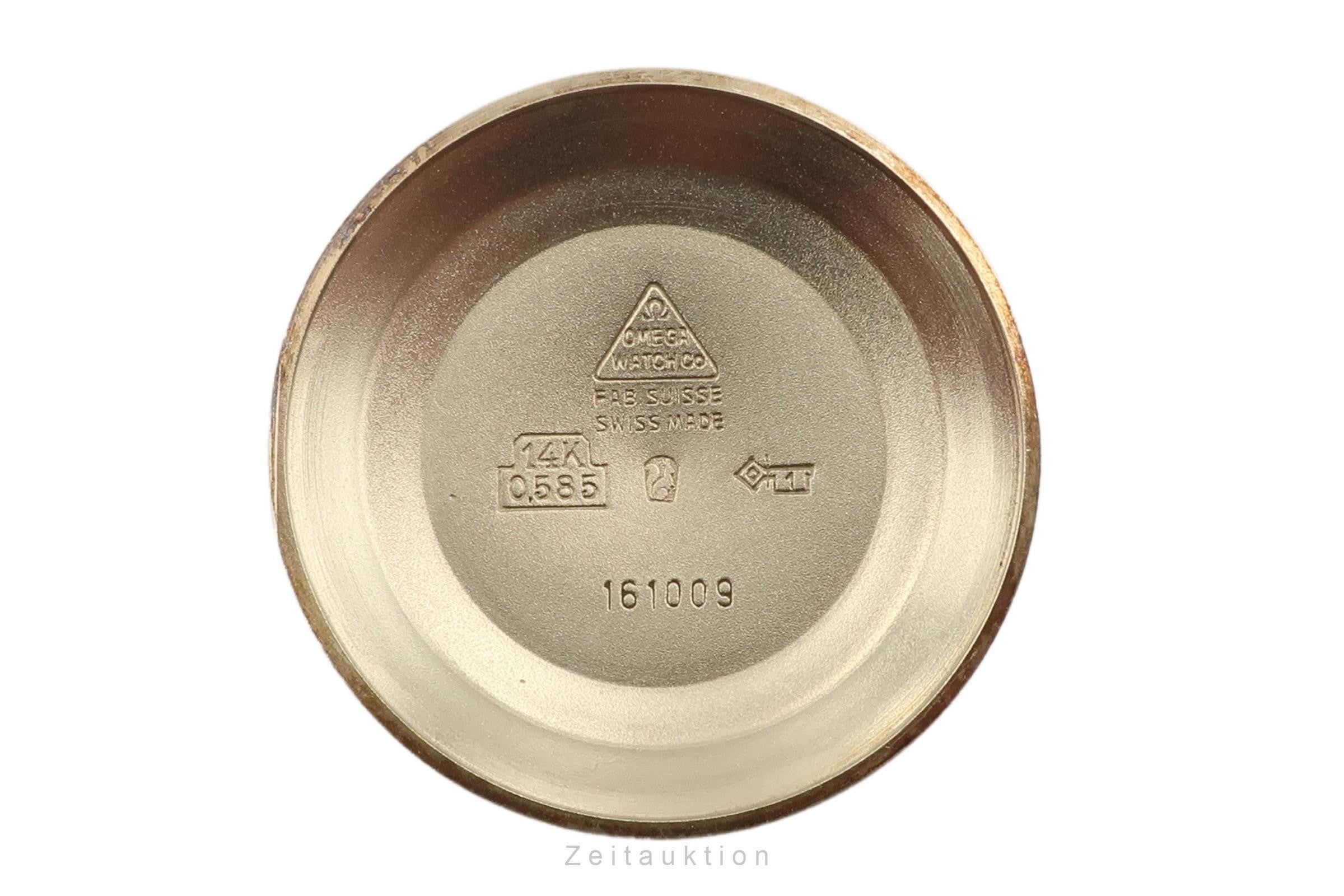 Omega Geneve or jaunen 14 ct automatique montre pour hommes 161.009 Vintage  [2305603]