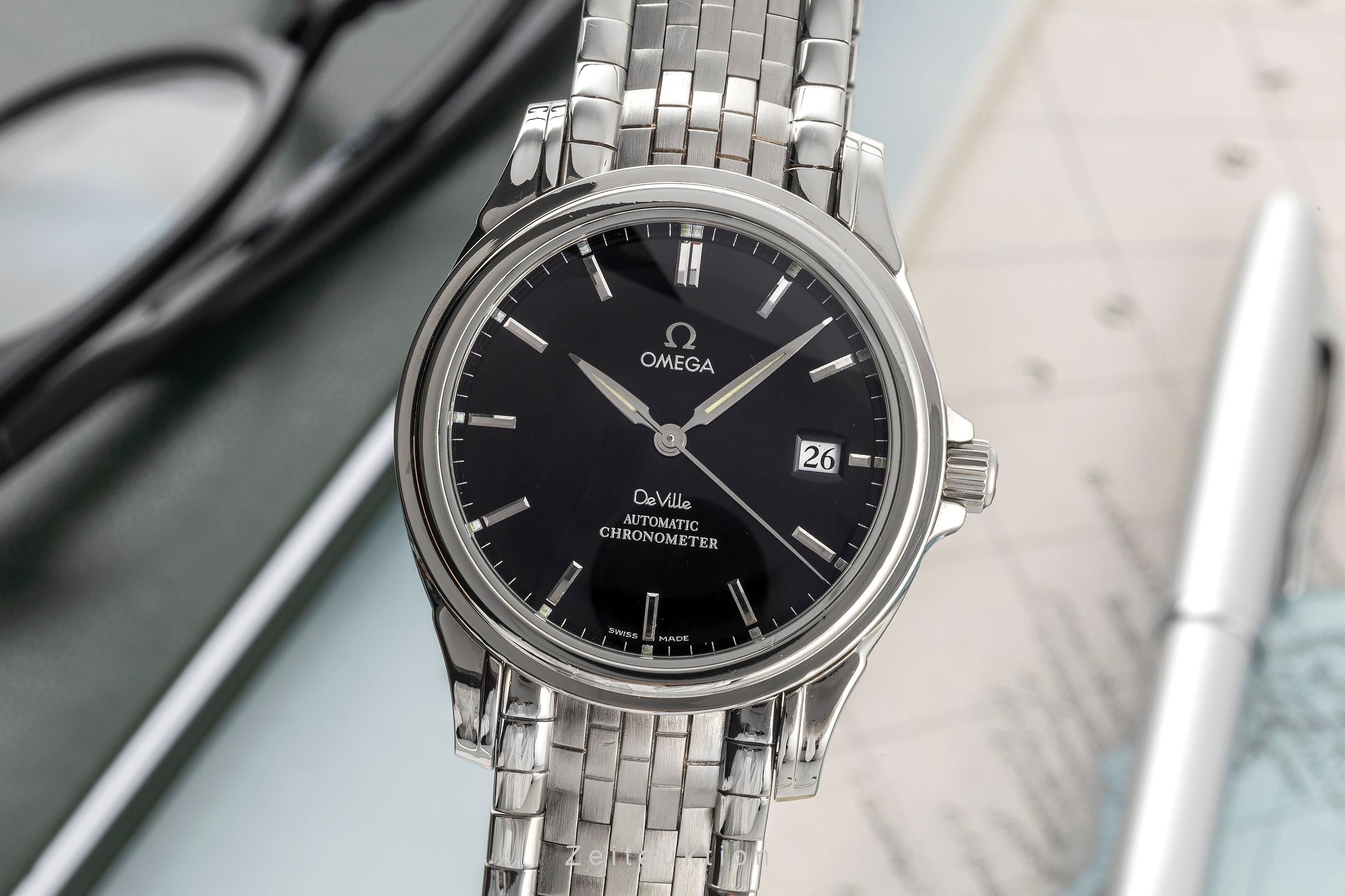 Omega De Ville steel automatic men's watch 168.1700, 4831.50.31 LP: 3200EUR  [2305620]