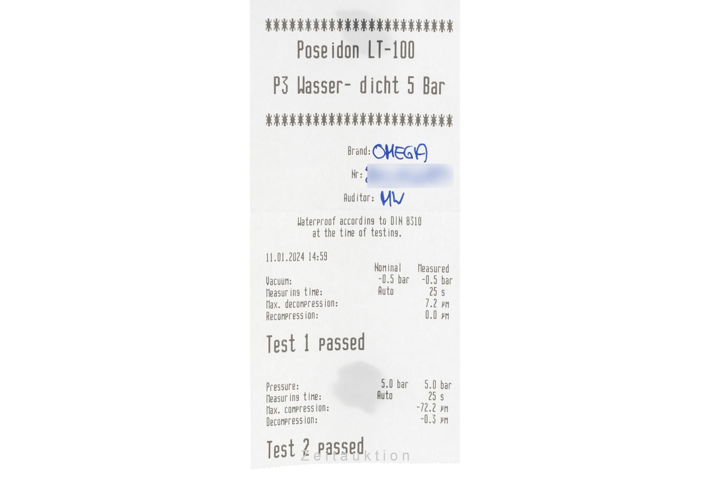 Omega De Ville steel automatic men's watch 168.1700, 4831.50.31 LP: 3200EUR  [2305620]