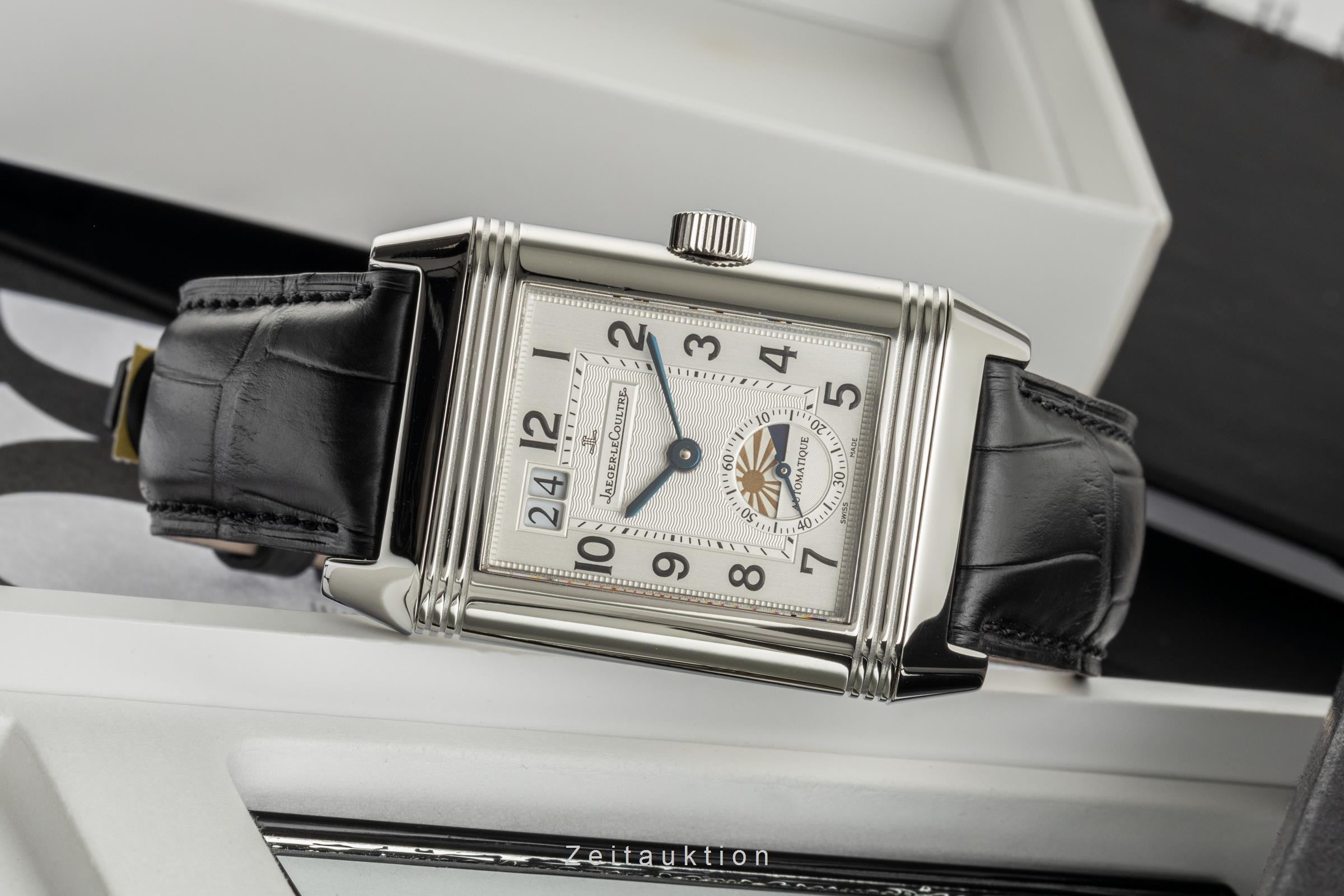 Jaeger LeCoultre Reverso acier automatique montre pour hommes Q3038420, 240.8.72  [2305624]