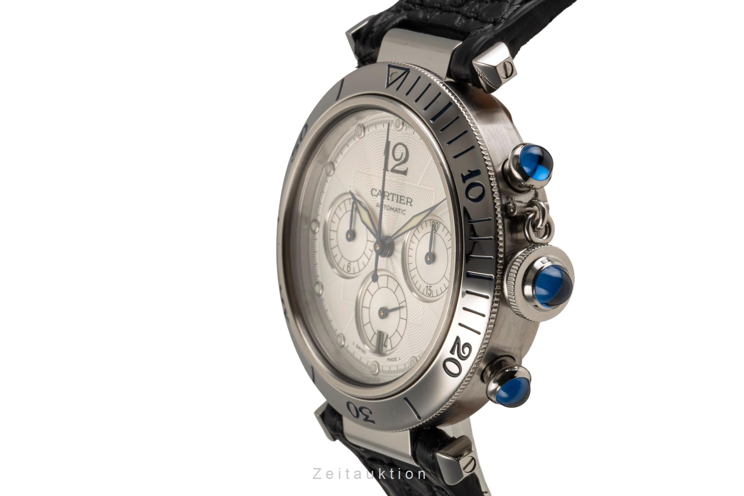 Cartier Pasha cronografo acciaio automatismo orologio da uomo W3103055, 2113  [2305650]