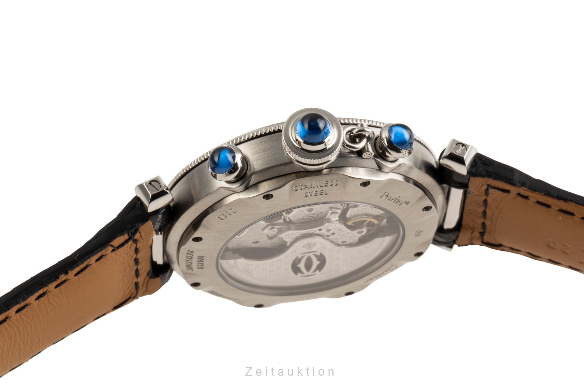 Cartier Pasha cronografo acciaio automatismo orologio da uomo W3103055, 2113  [2305650]