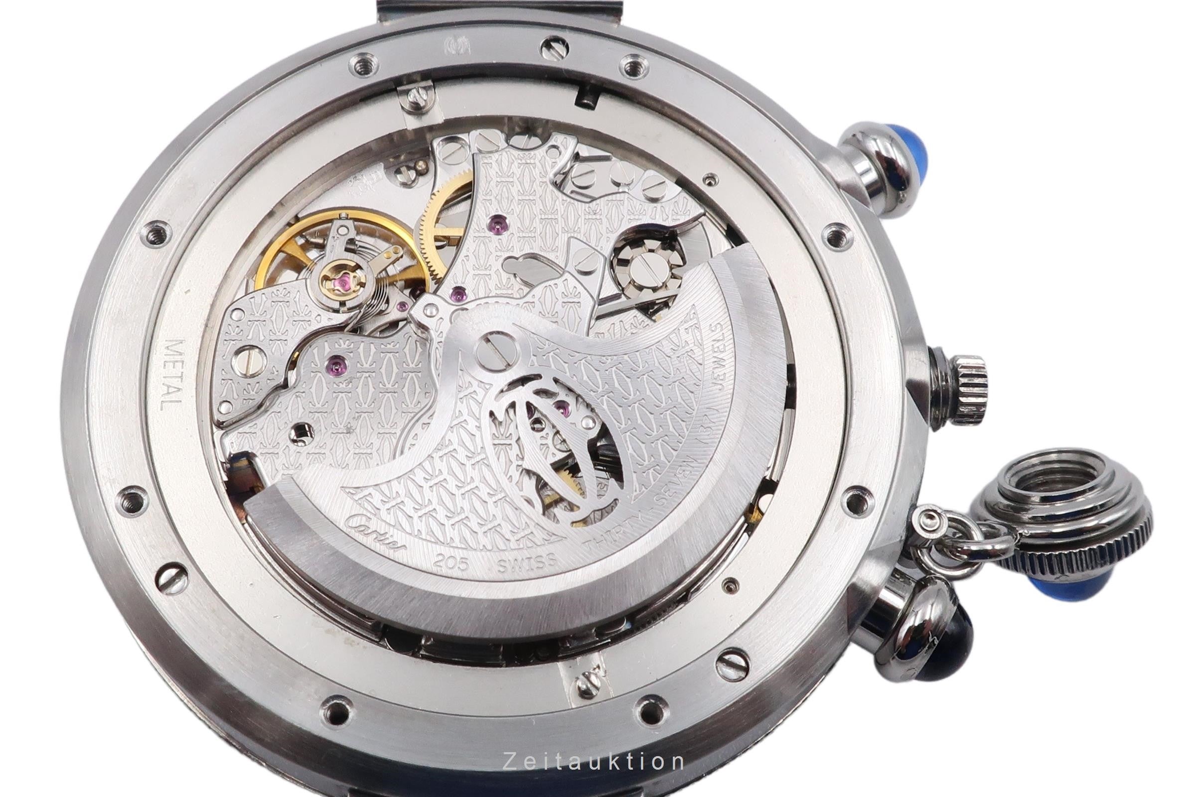 Cartier Pasha chronograph steel automatic Kal. 205 Ref. W3103055