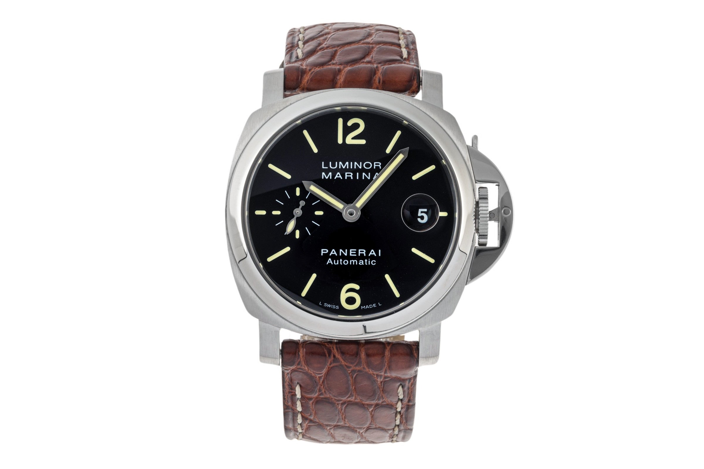Panerai Luminor Marina acciaio automatismo orologio da uomo PAM00048 LP: 7900EUR  [2305681]