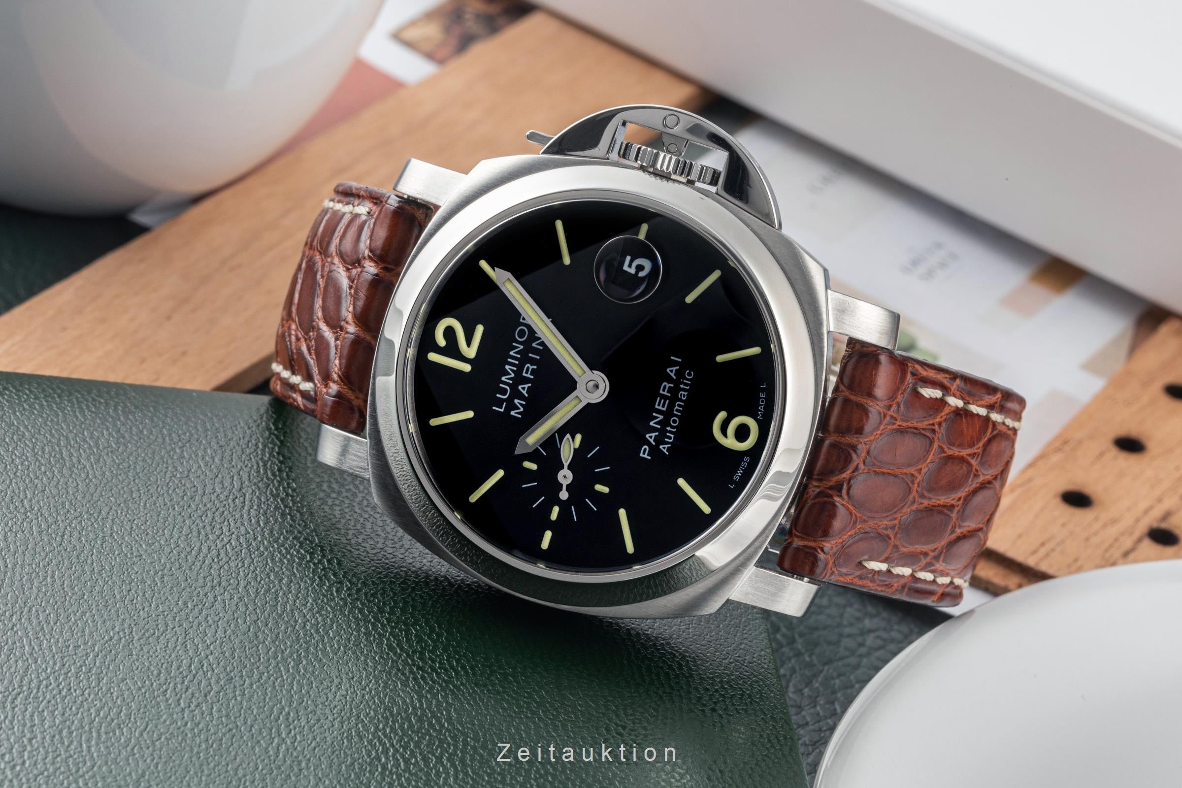 Panerai Luminor Marina acciaio automatismo orologio da uomo PAM00048 LP: 7900EUR  [2305681]
