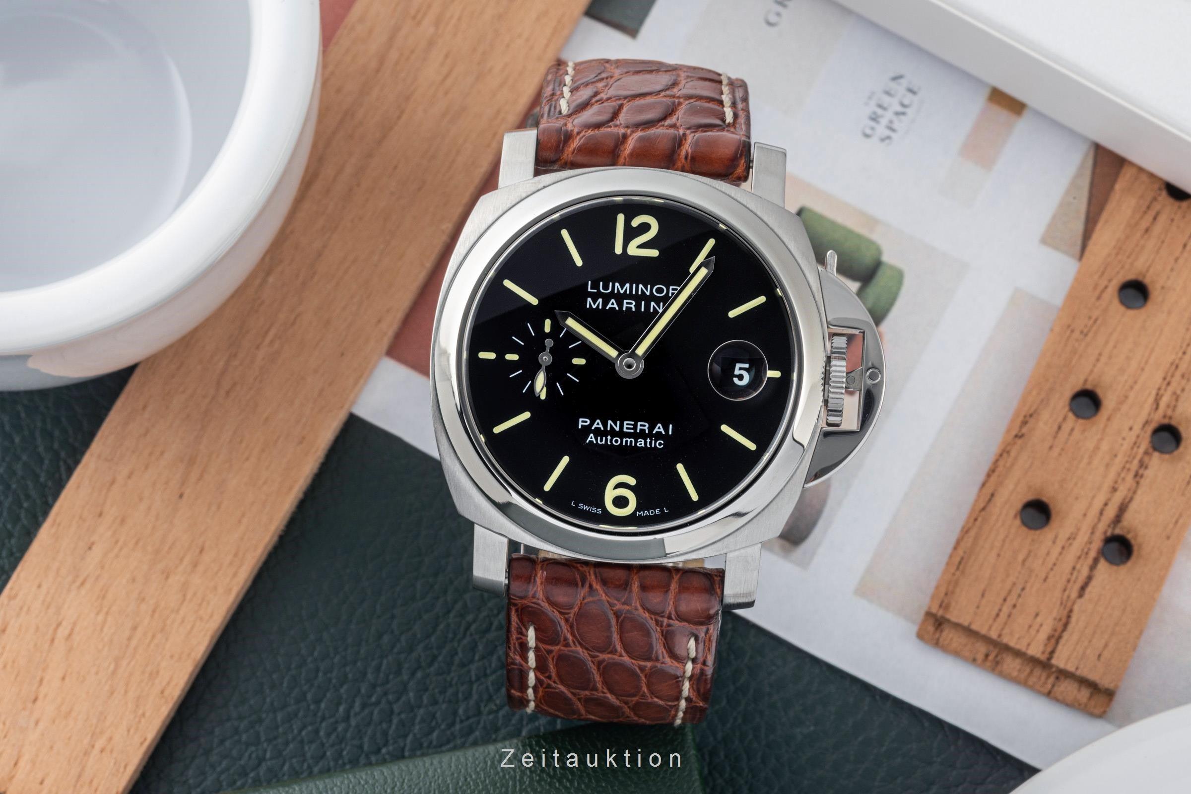 Panerai Luminor Marina acciaio automatismo orologio da uomo PAM00048 LP: 7900EUR  [2305681]