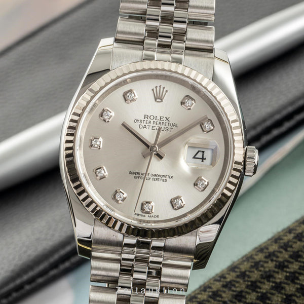 Rolex Datejust steel / white gold automatic men's watch 116234 LP: 10700EUR  [2305720]