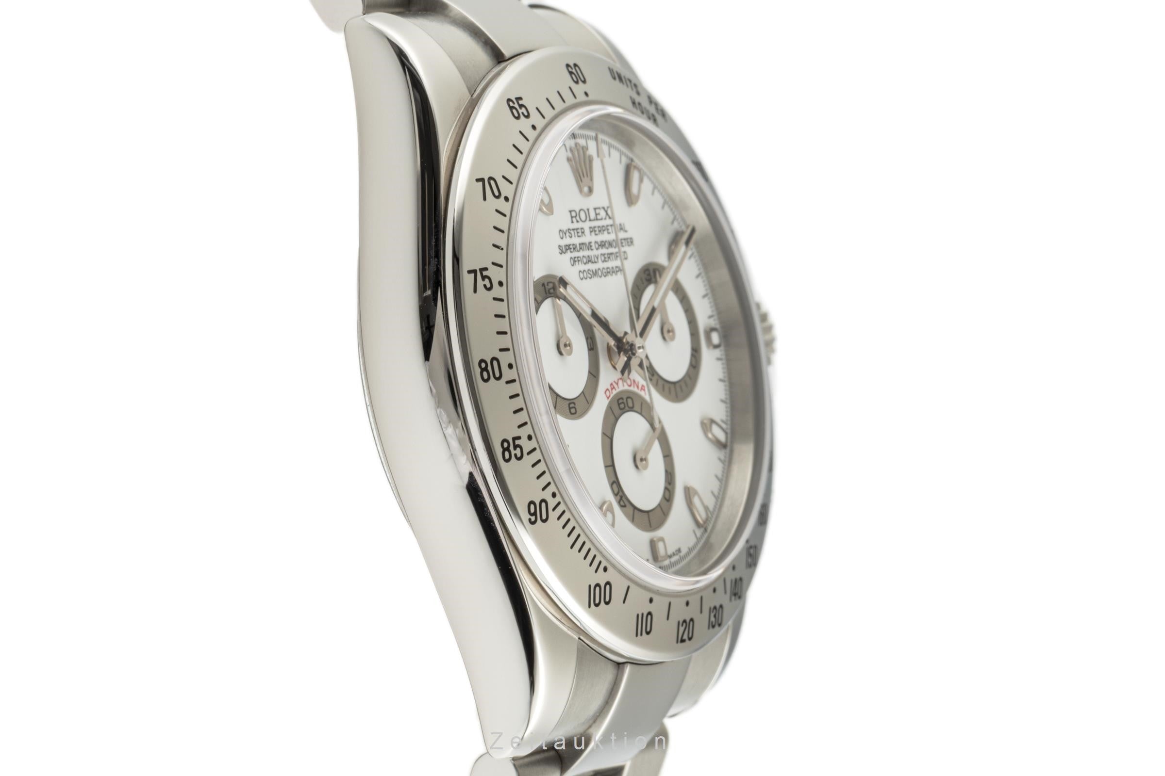 Rolex Daytona White Dial Chronograph Stahl Automatik Herrenuhr Ref. 116520 B&P [2305725]
