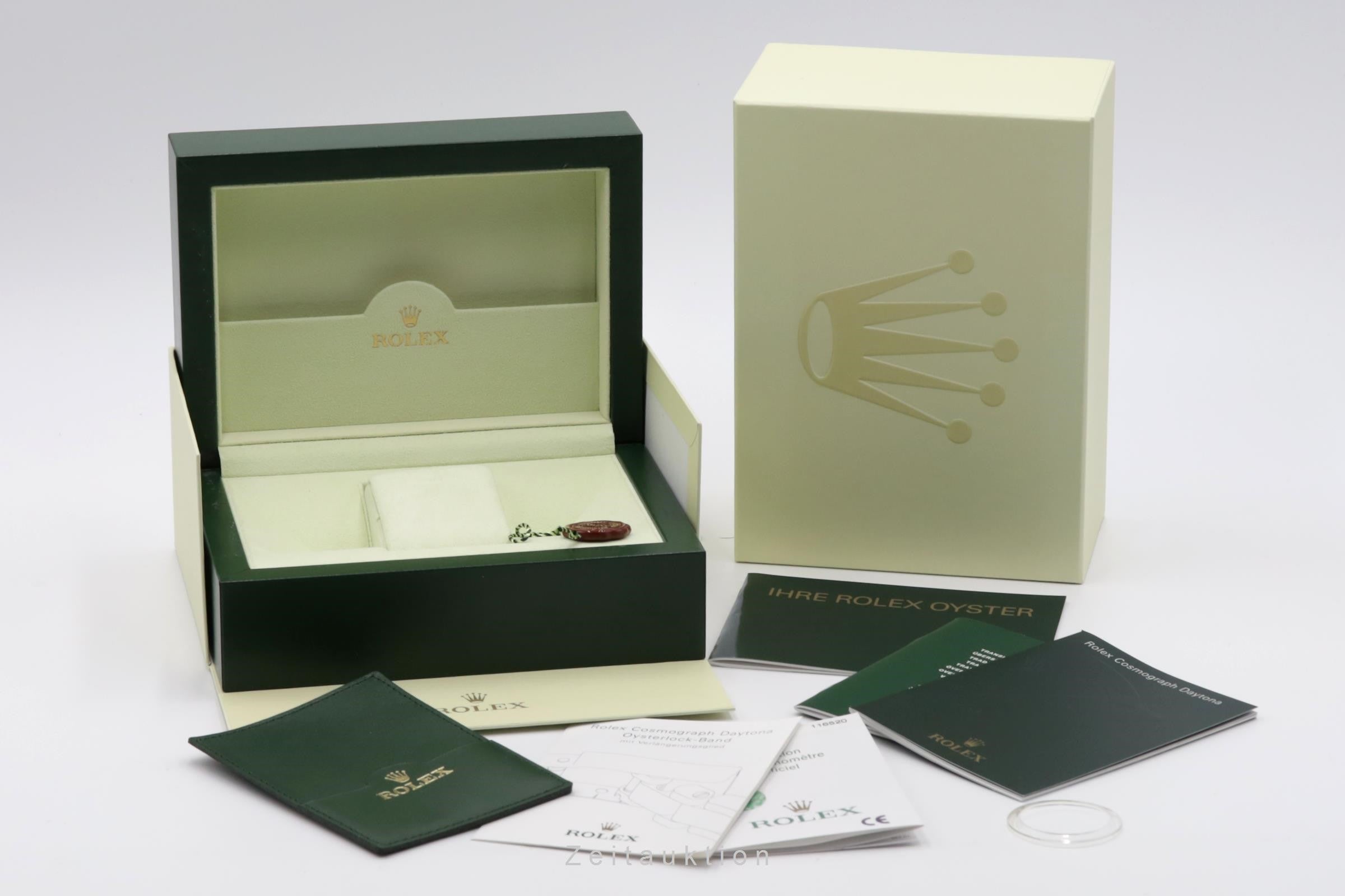 Rolex Daytona White Dial Chronograph Stahl Automatik Herrenuhr Ref. 116520 B&P [2305725]