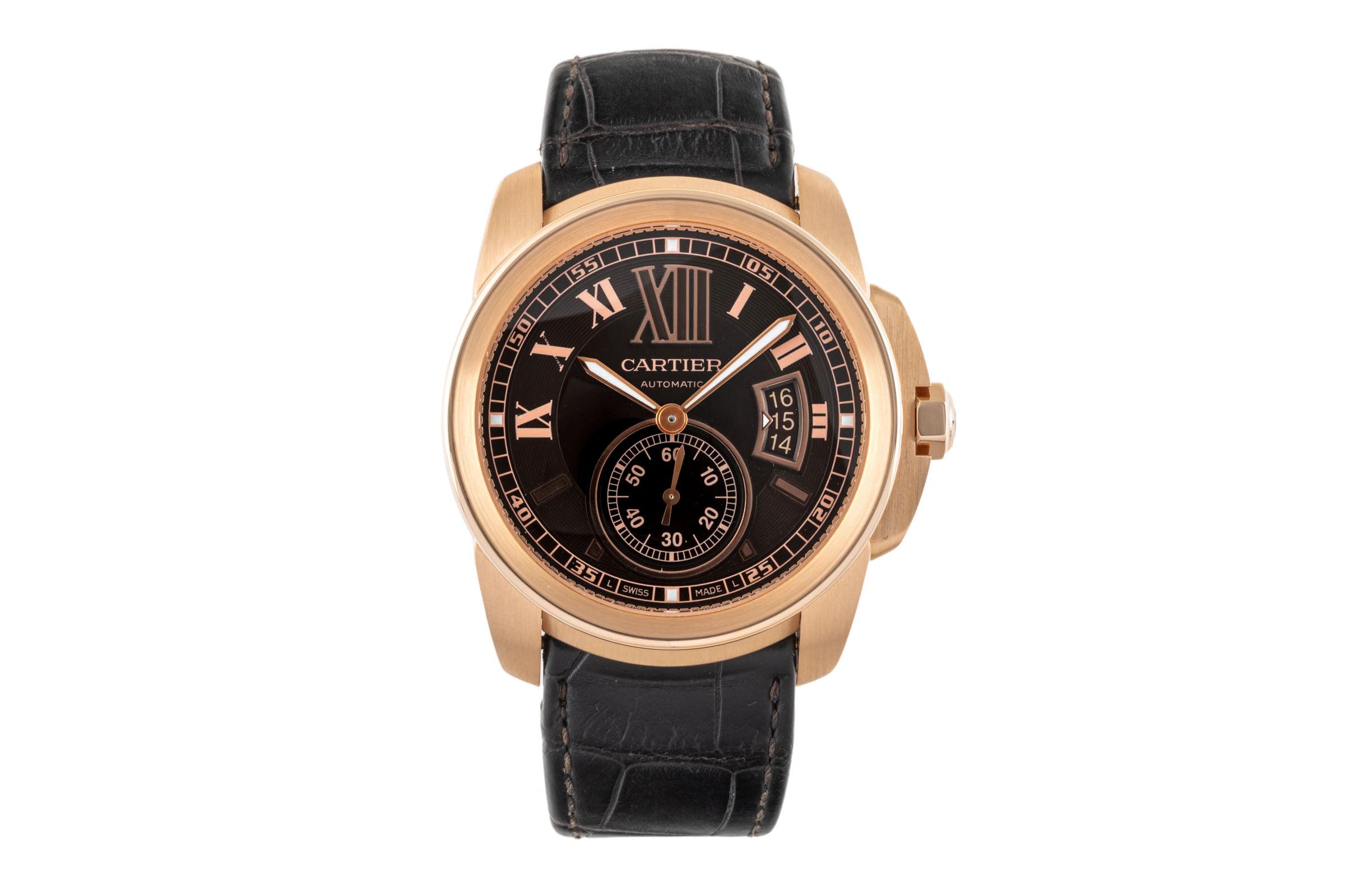 Cartier Calibre de Cartier oro rosado de 18 quilates automático reloj para caballeros W7100007, 3300  [2305795]