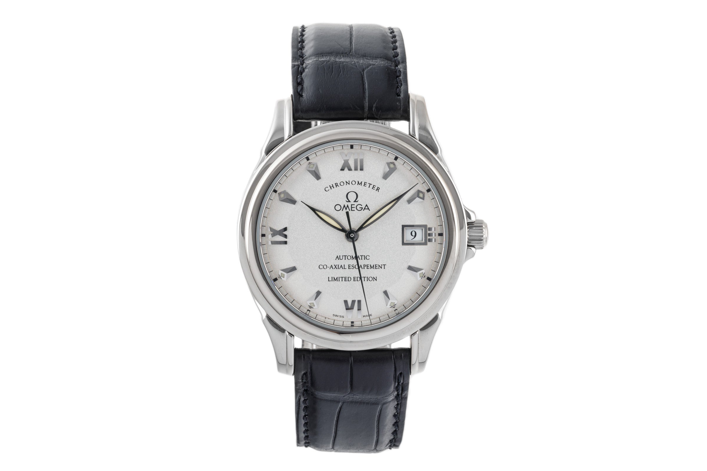 Omega De Ville 18 ct white gold automatic men's watch 5941.31.31, 168.1848 Limited  [2305802]