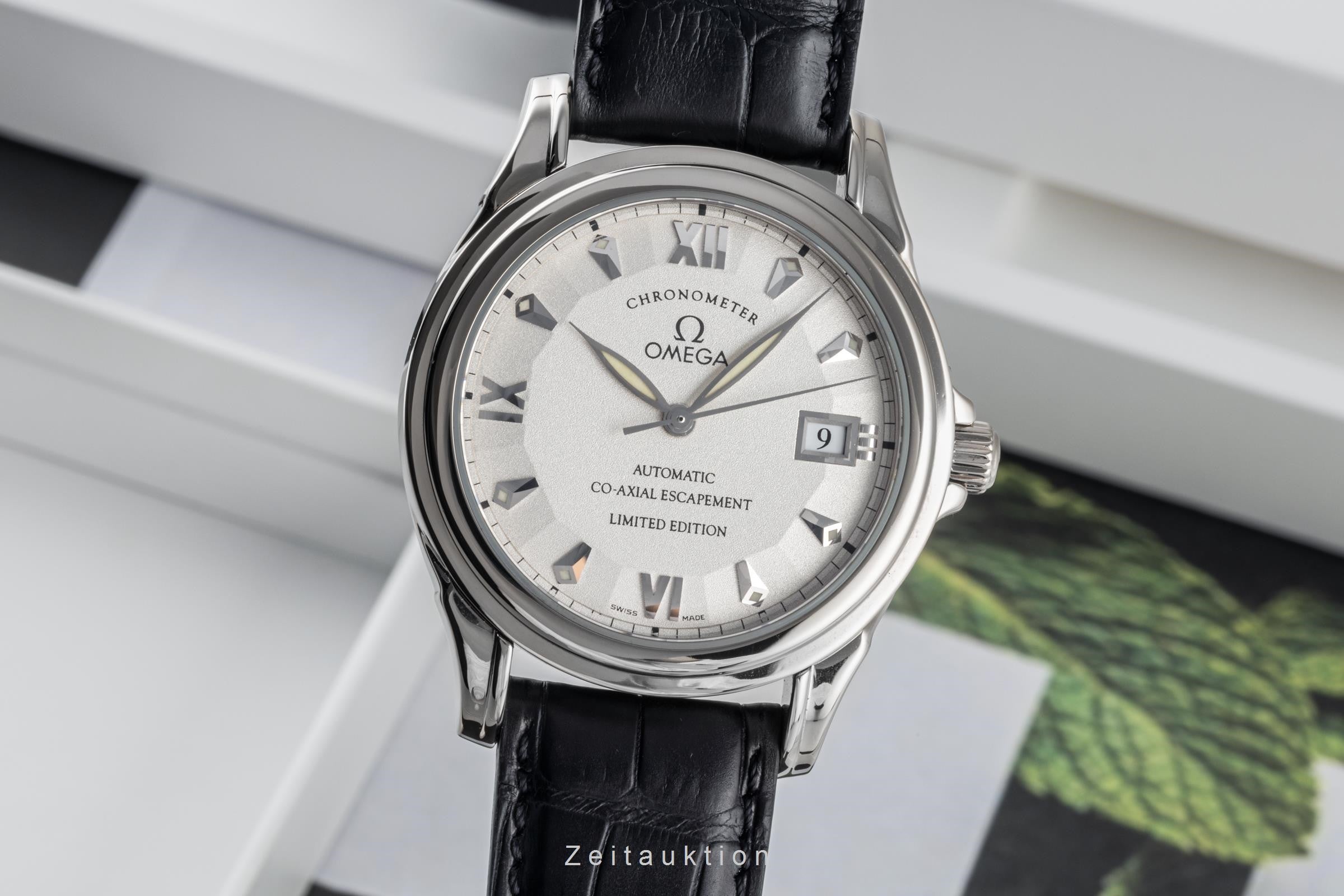 Omega De Ville 18 ct white gold automatic men's watch 5941.31.31, 168.1848 Limited  [2305802]