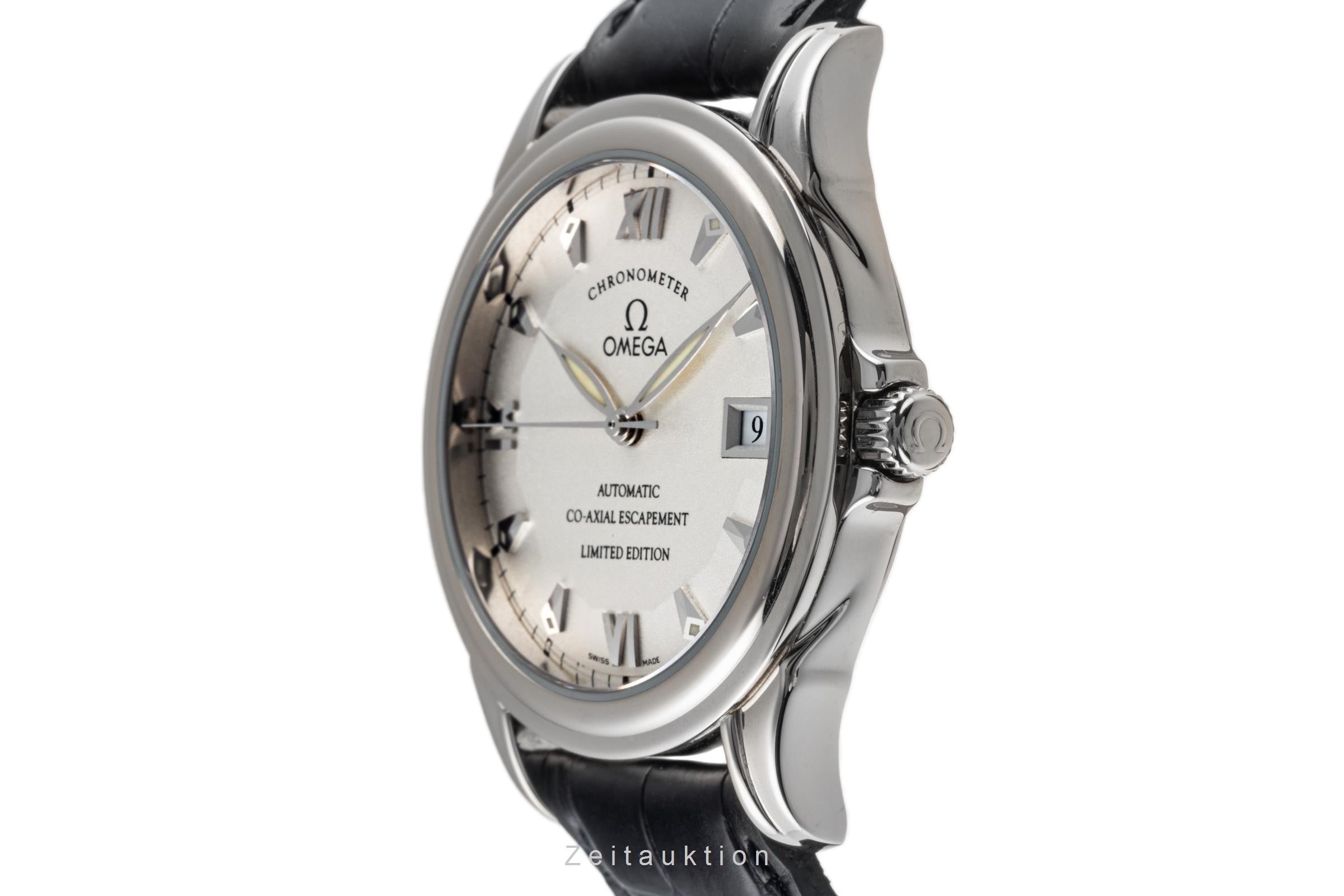 Omega De Ville 18 ct white gold automatic men's watch 5941.31.31, 168.1848 Limited  [2305802]