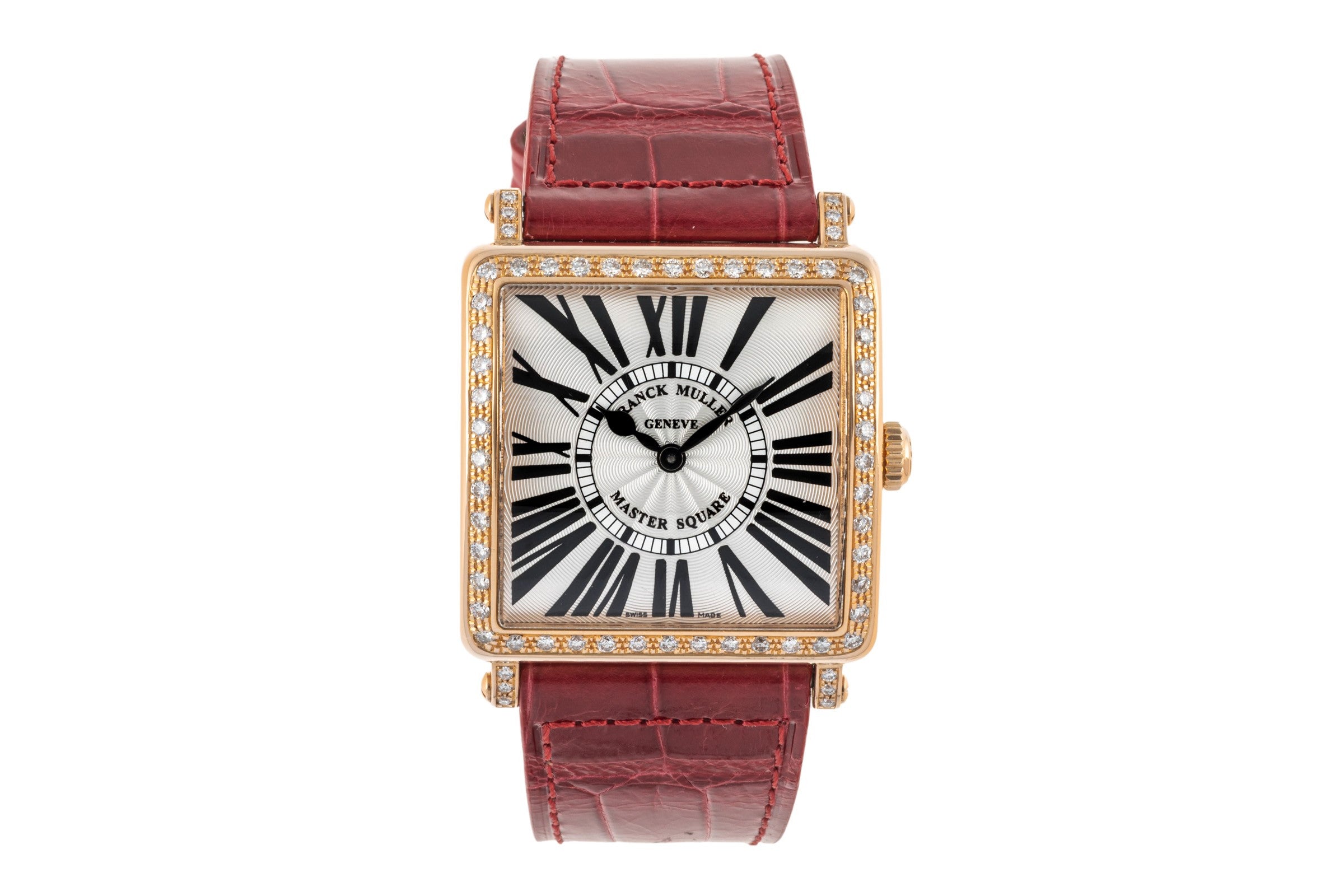 Franck Muller Master Square or rouge 18 ct quartz montre pour femmes 6002 M QZ R D 1R  [2305901]