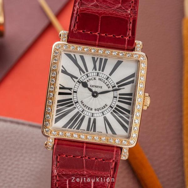 Franck Muller Master Square or rouge 18 ct quartz montre pour femmes 6002 M QZ R D 1R  [2305901]