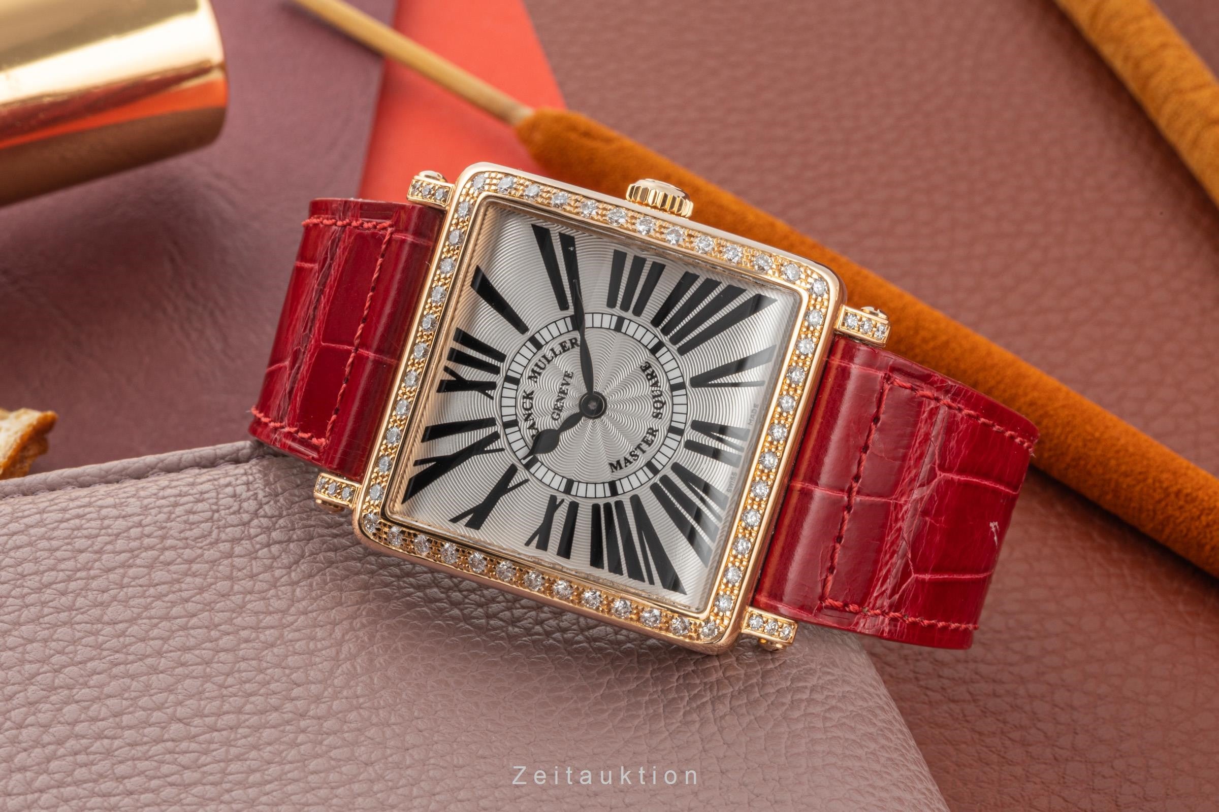 Franck Muller Master Square 18 ct red gold quartz Kal. 751 Ref
