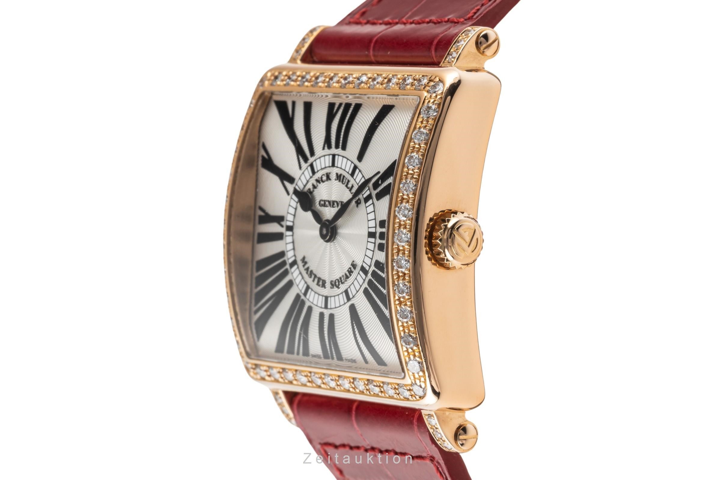 Franck Muller Master Square or rouge 18 ct quartz montre pour femmes 6002 M QZ R D 1R  [2305901]