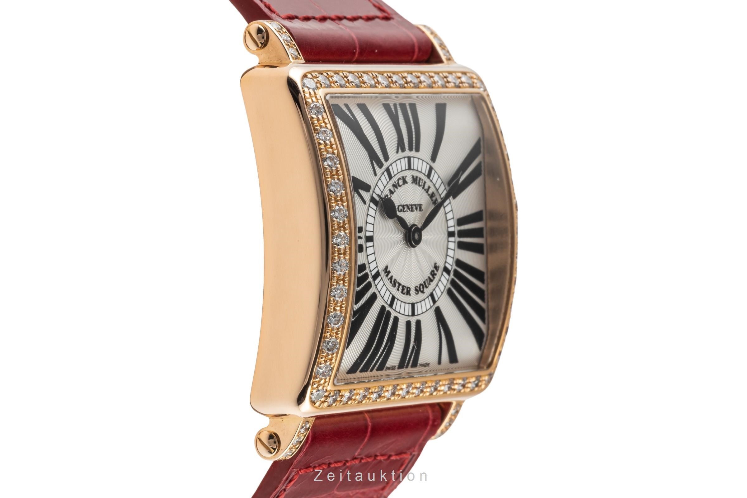 Franck Muller Master Square 18 ct red gold quartz Kal. 751 Ref