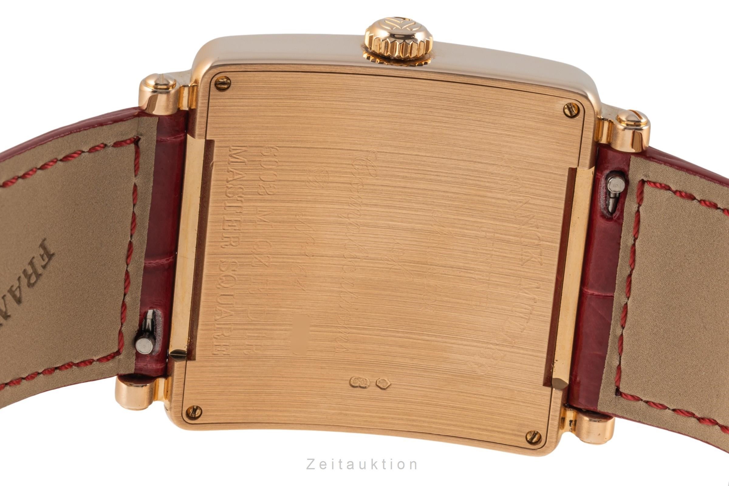 Franck Muller Master Square or rouge 18 ct quartz montre pour femmes 6002 M QZ R D 1R  [2305901]