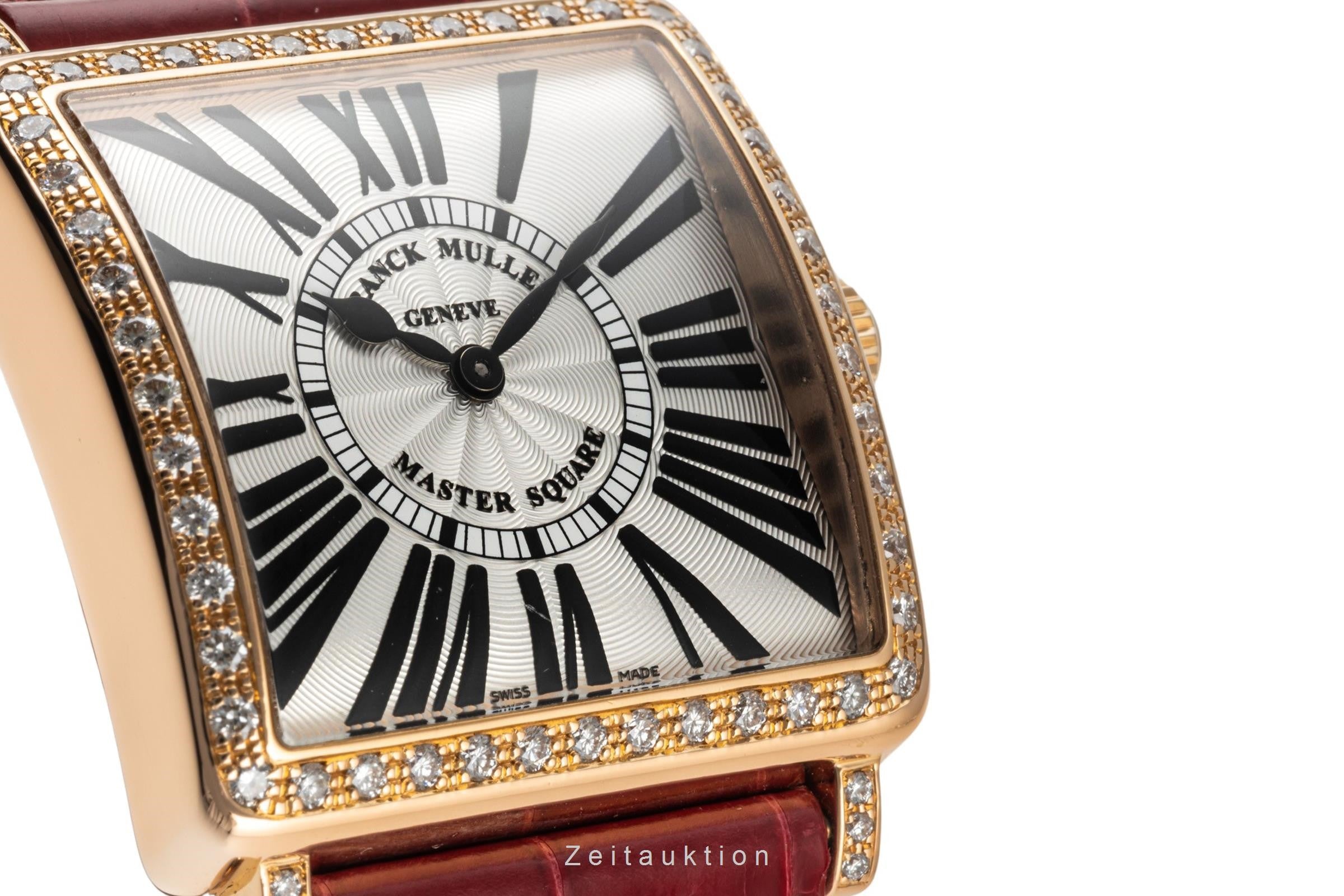 Franck Muller Master Square 18 ct red gold quartz Kal. 751 Ref