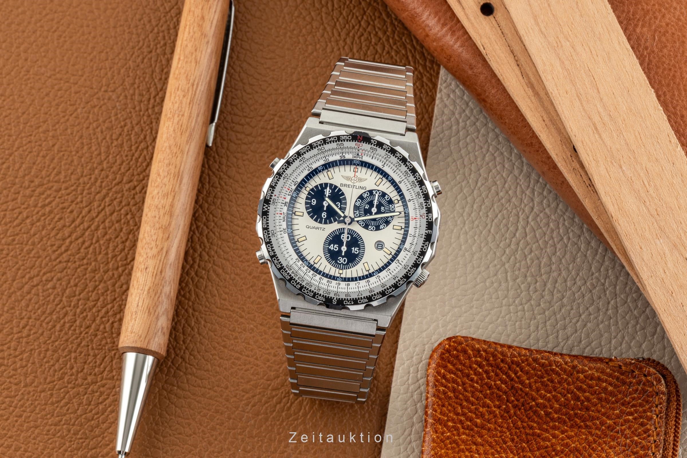 Breitling Jupiter Pilot steel quartz men's watch 80975  [2305929]