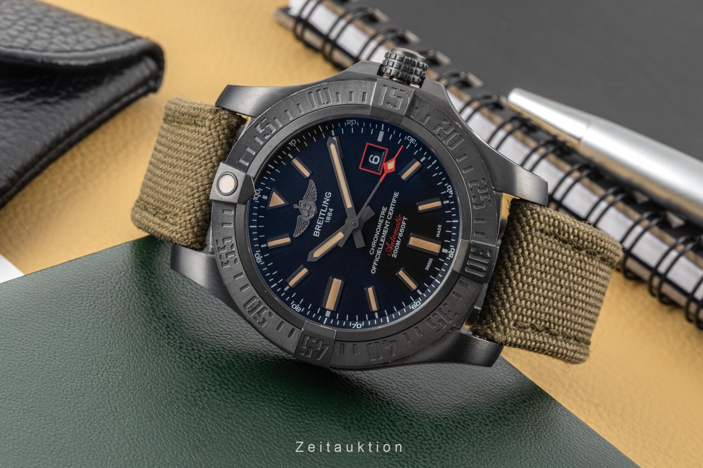 Breitling Avenger Blackbird 44 titanium automatic men's watch V1731110/BD74 LP: 4800EUR  [2400003]