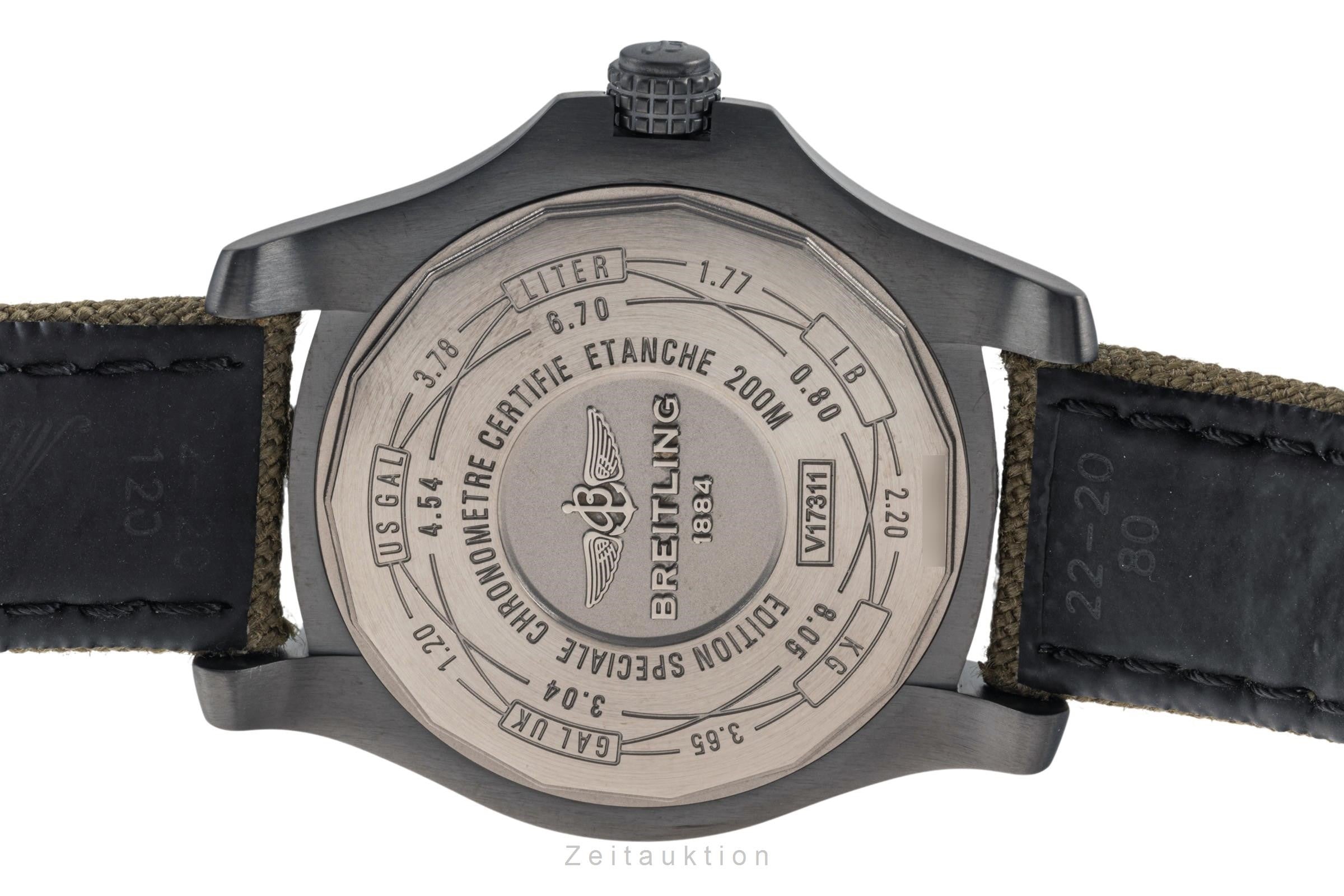 Breitling Avenger Blackbird 44 titanium automatic men's watch V1731110/BD74 LP: 4800EUR  [2400003]