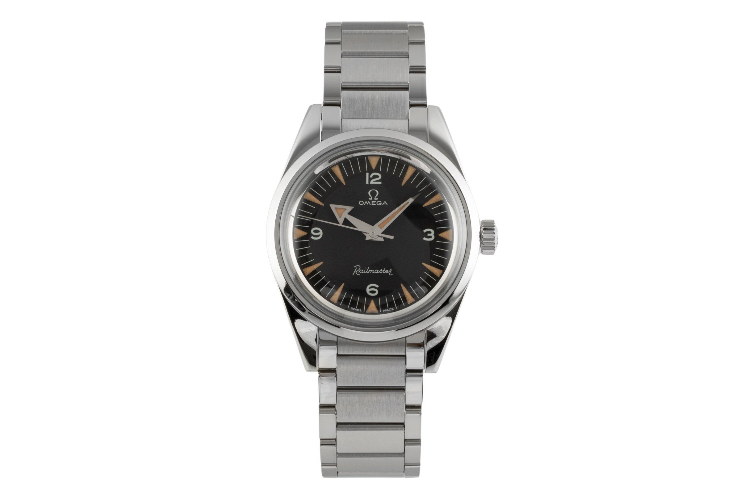 Omega Railmaster Stahl Automatik Herrenuhr Ref. 220.10.38.20.01.002 NP: 8200,- € [2400026]