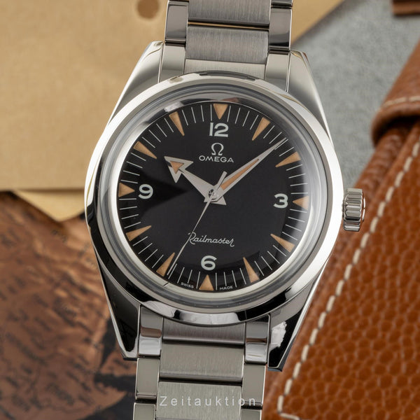 Omega Railmaster Stahl Automatik Herrenuhr Ref. 220.10.38.20.01.002 NP: 8200,- € [2400026]