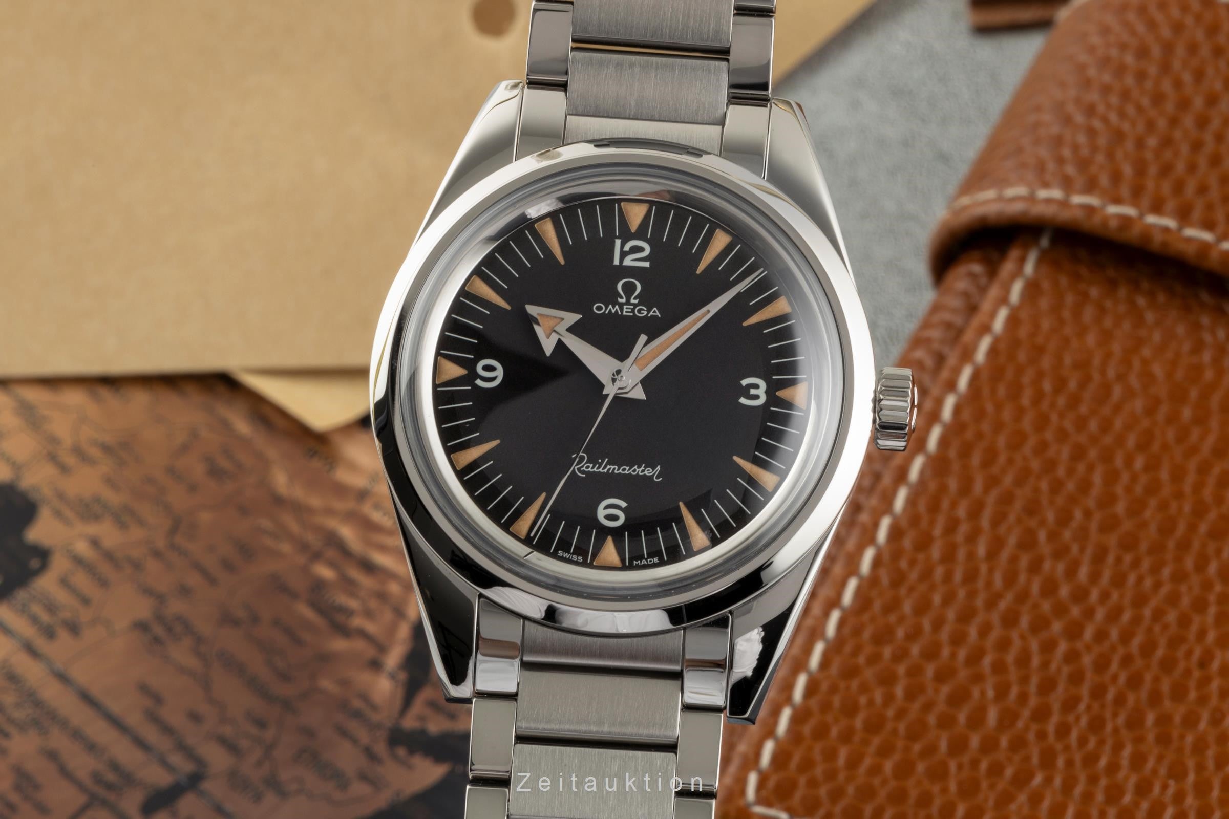 Omega Railmaster steel automatic men's watch 220.10.38.20.01.002 LP: 8200EUR  [2400026]