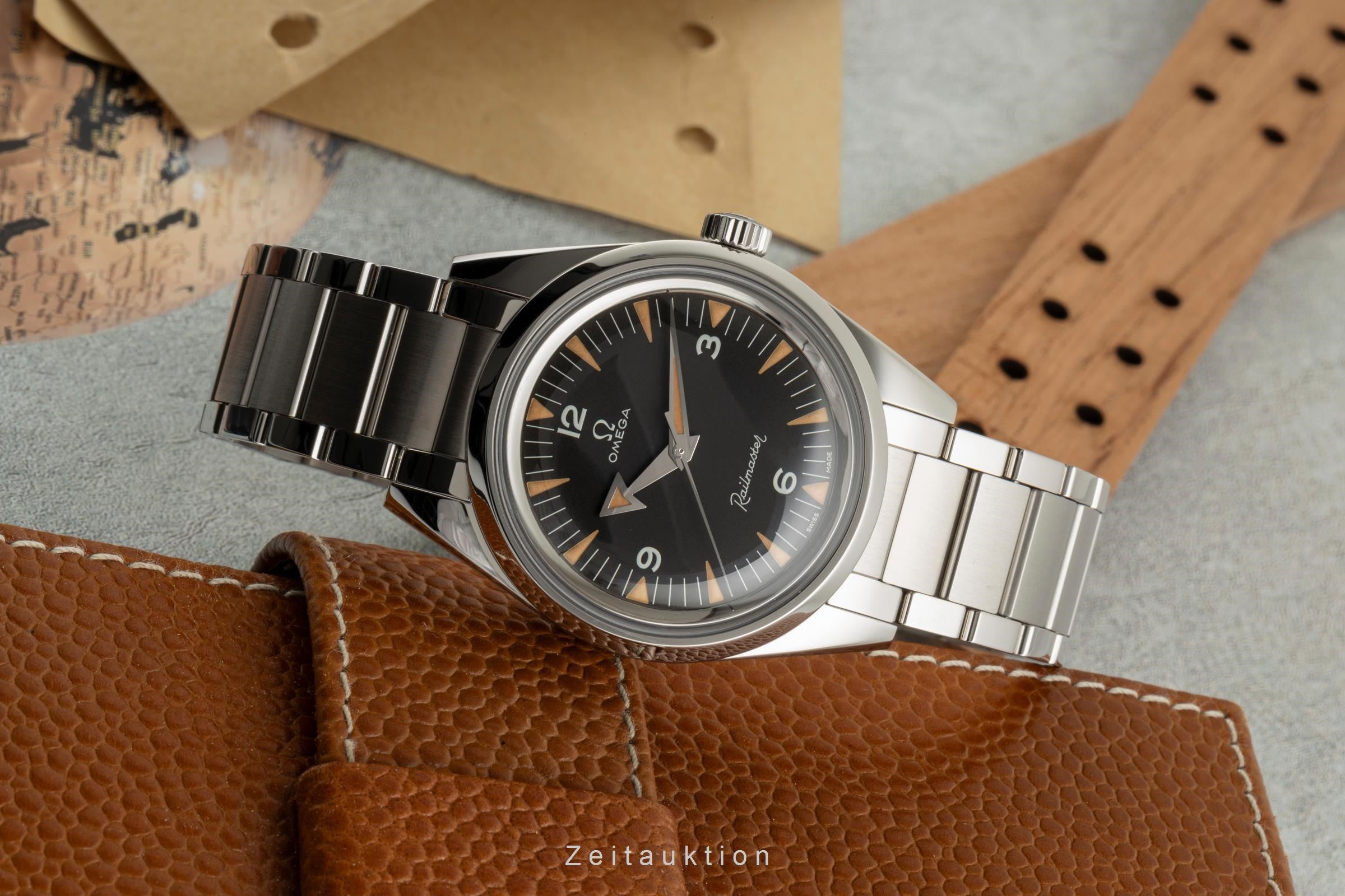 Omega Railmaster Stahl Automatik Herrenuhr Ref. 220.10.38.20.01.002 NP: 8200,- € [2400026]