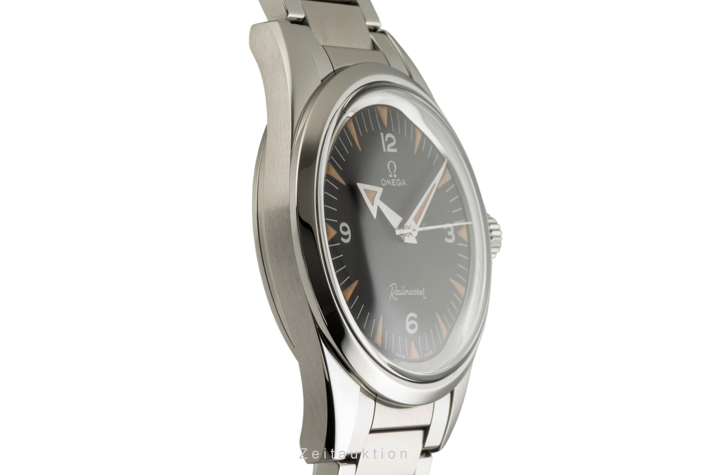 Omega Railmaster Stahl Automatik Herrenuhr Ref. 220.10.38.20.01.002 NP: 8200,- € [2400026]