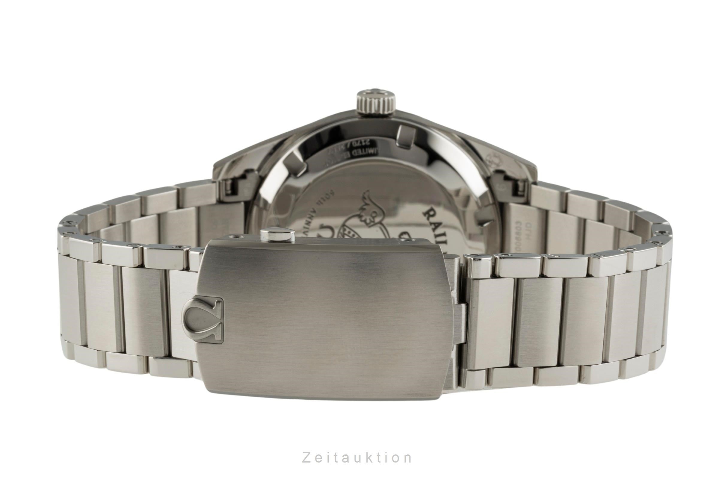 Omega Railmaster Stahl Automatik Herrenuhr Ref. 220.10.38.20.01.002 NP: 8200,- € [2400026]