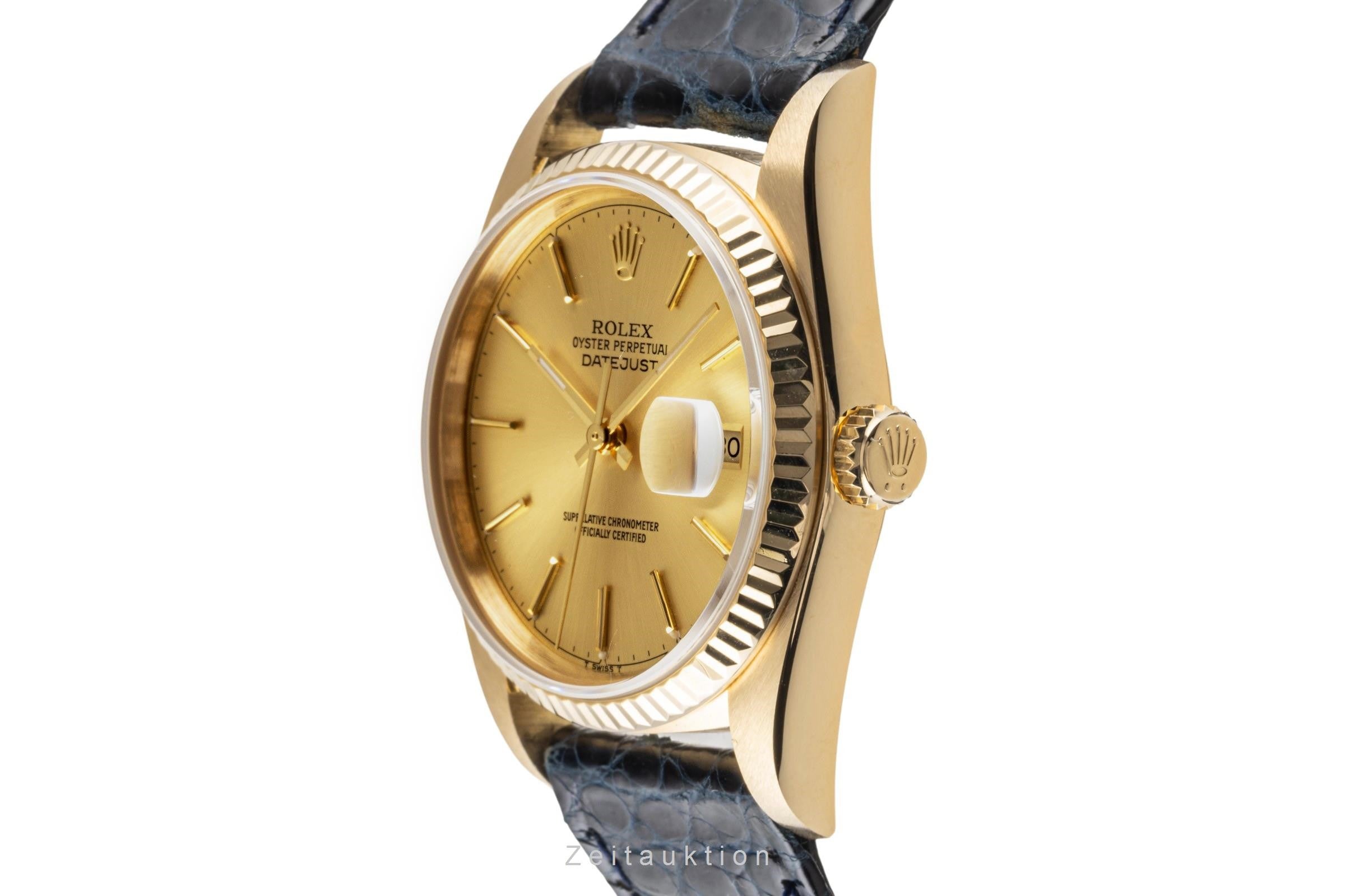 Rolex Datejust oro 18 ct automatismo orologio da uomo 16018  [2400044]