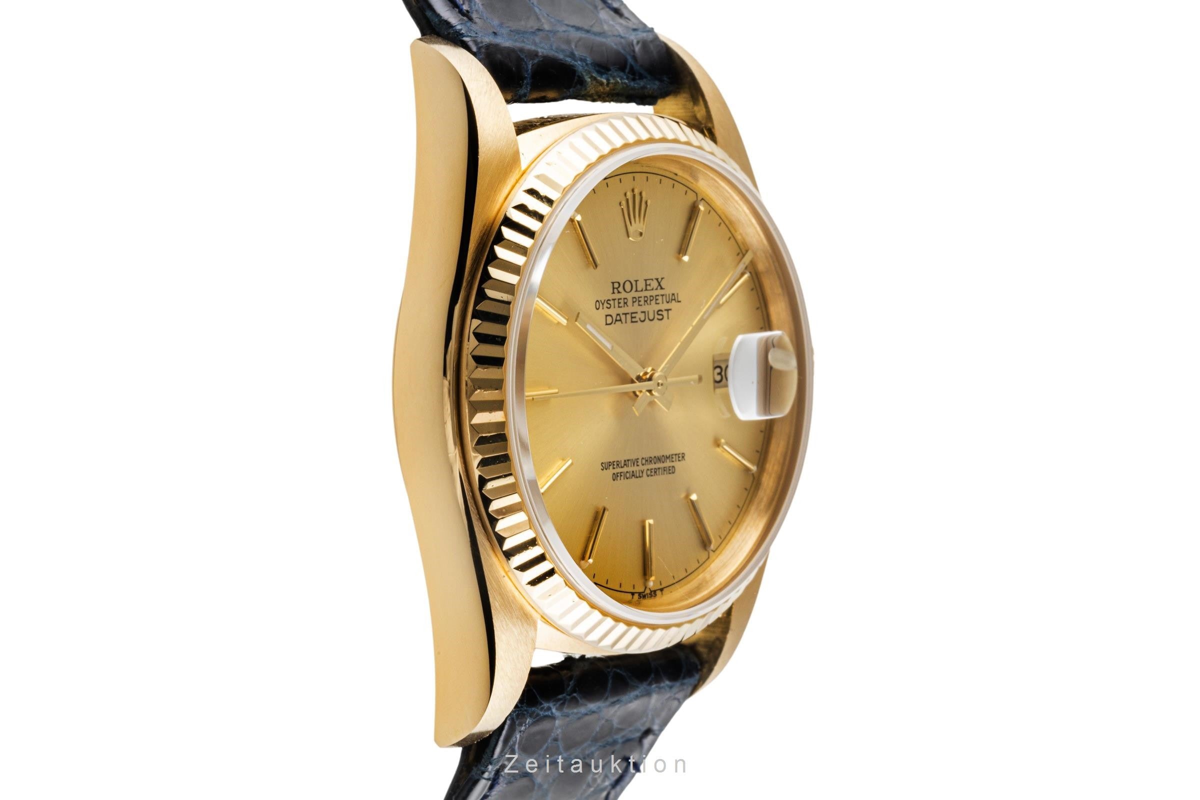 Rolex Datejust oro 18 ct automatismo orologio da uomo 16018  [2400044]
