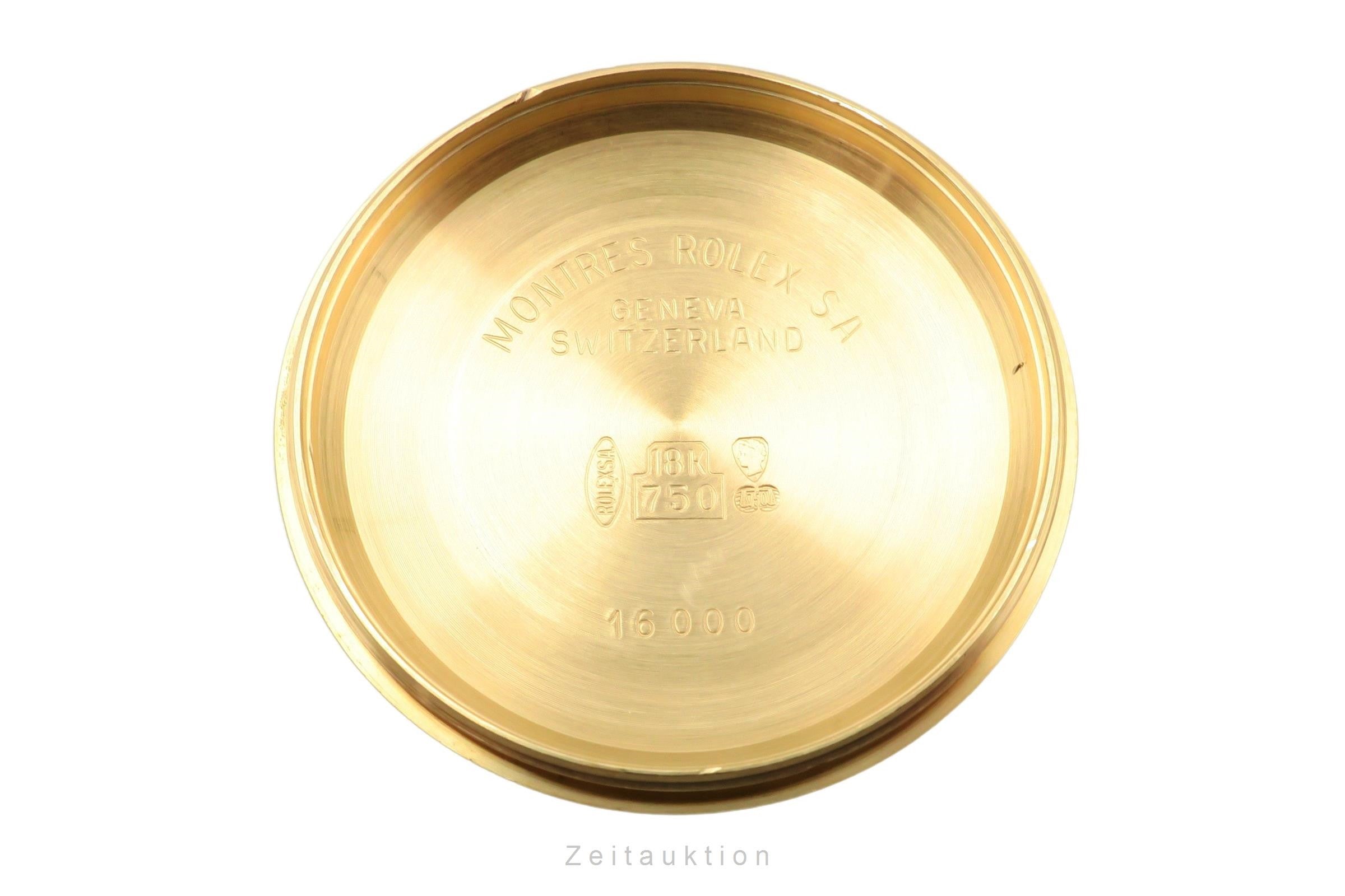 Rolex Datejust oro 18 ct automatismo orologio da uomo 16018  [2400044]