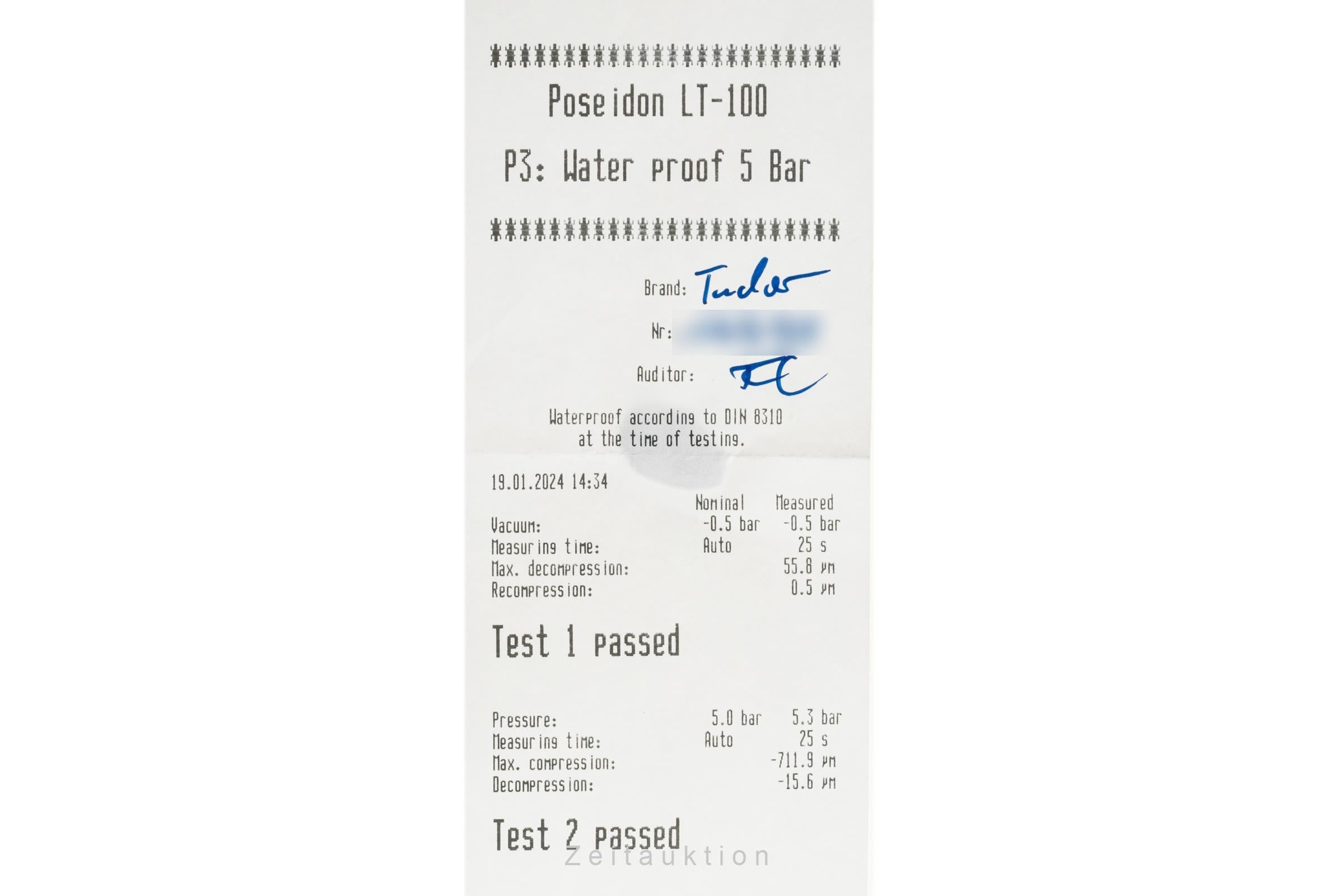 Tudor Oysterdate Big Block Chronograph Stahl Automatik Herrenuhr Ref. 94300  [2400048]